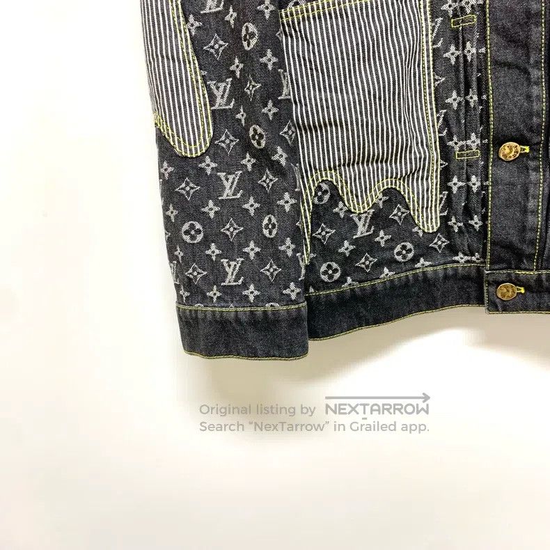 Louis Vuitton Louis Vuitton Nigo paneled presbyopic denim jacket Size US L / EU 52-54 / 3 - 7 Thumbnail