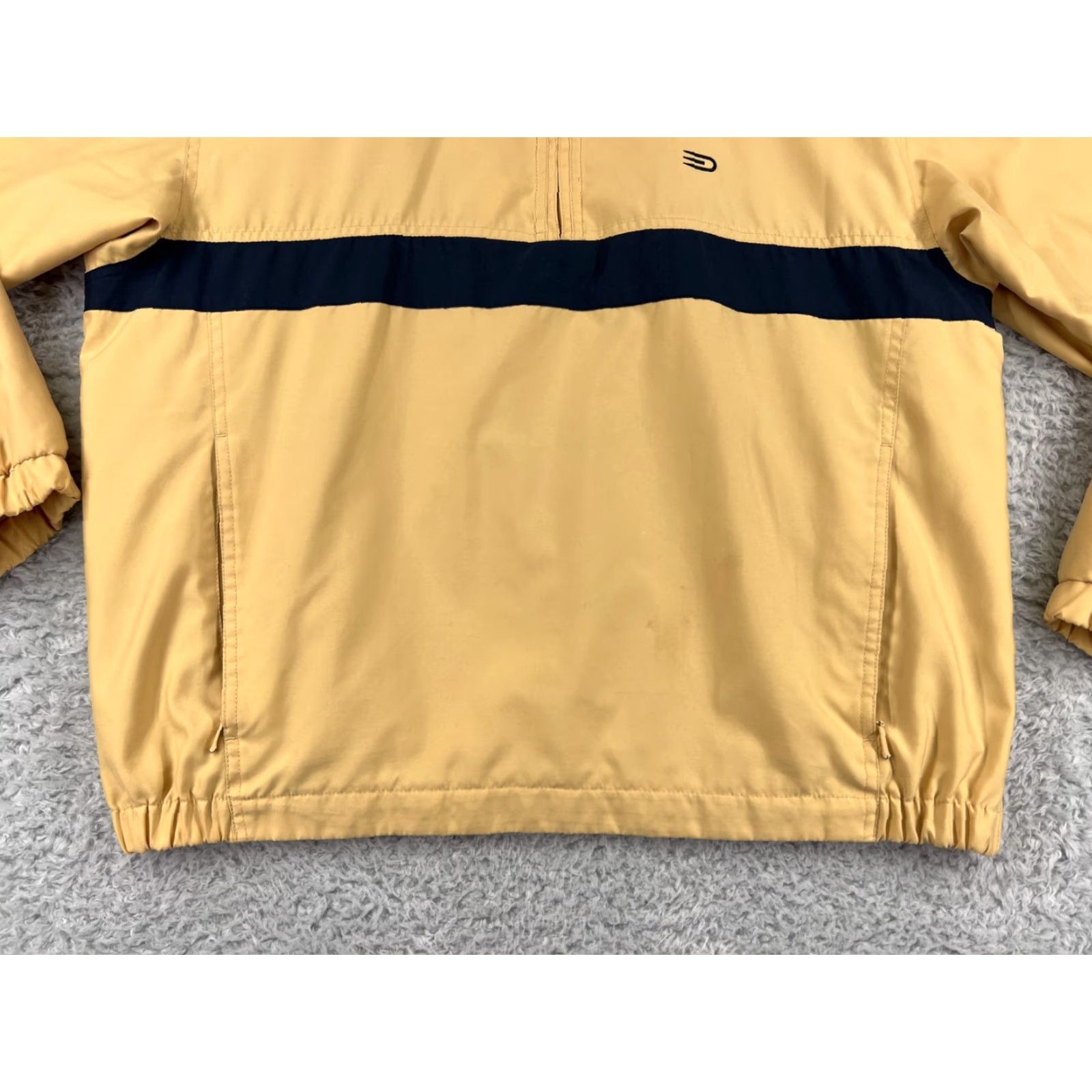 Dockers VINTAGE Dockers Golf Sweater Mens Large Yellow Black 1/4 Zip Collared 100% Polyester Size US L / EU 52-54 / 3 - 5 Thumbnail