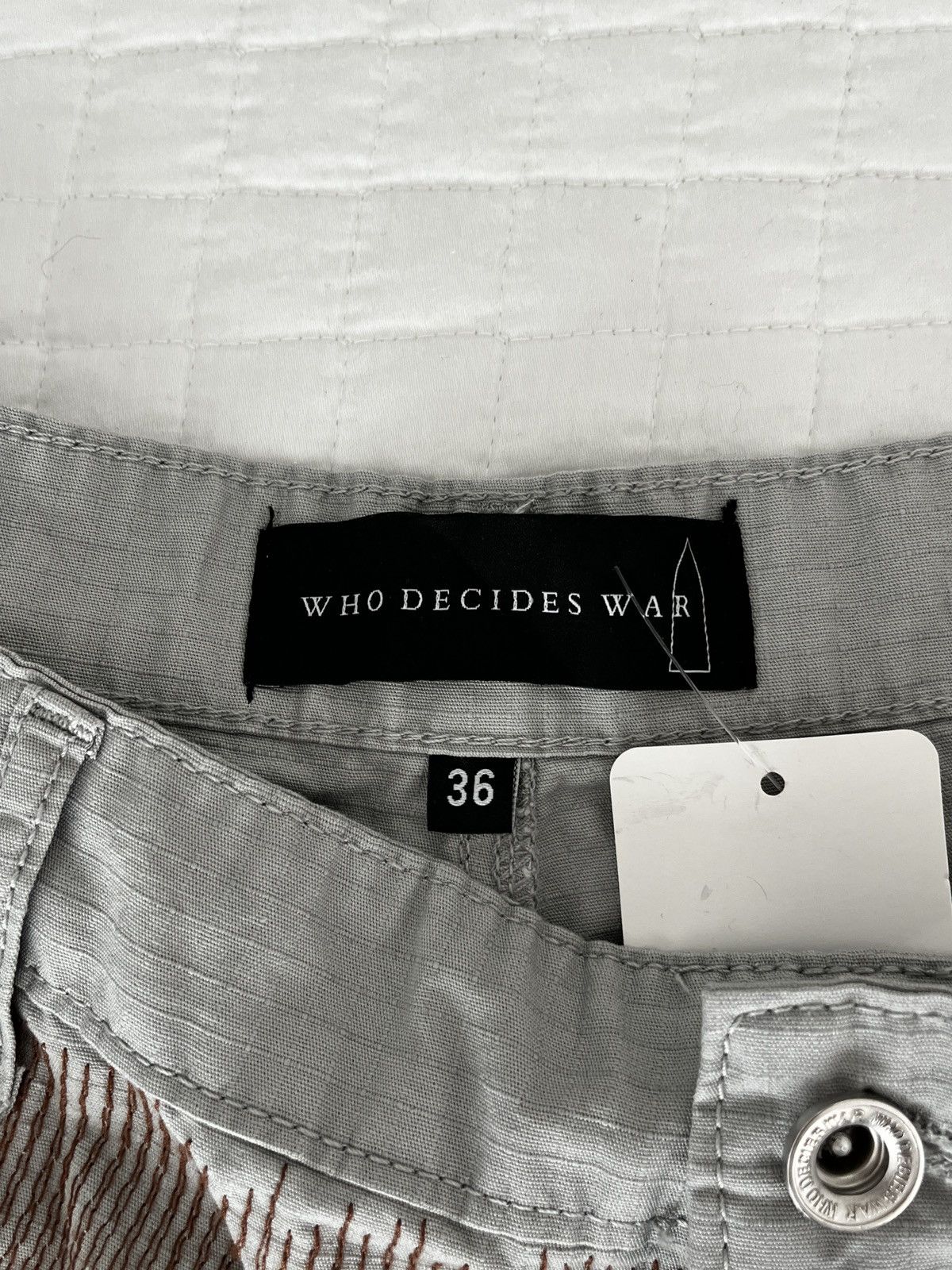 Who Decides War Who Decides War Darning Pocket Pants (unisex) Size US 36 / EU 52 - 9 Thumbnail