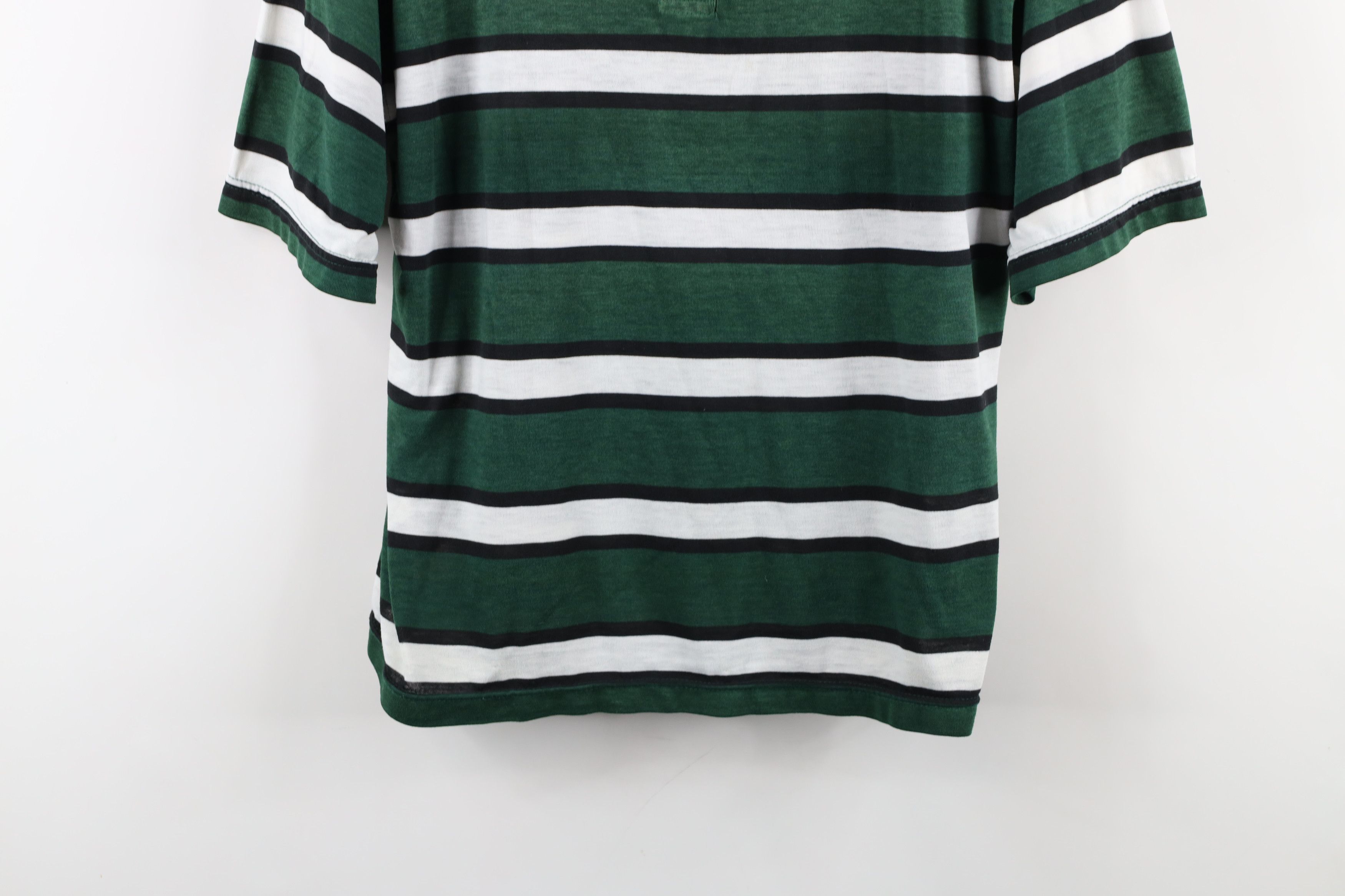 Vintage Vintage 90s Streetwear Faded Soft Striped Henley T-Shirt Size M / US 6-8 / IT 42-44 - 3 Thumbnail