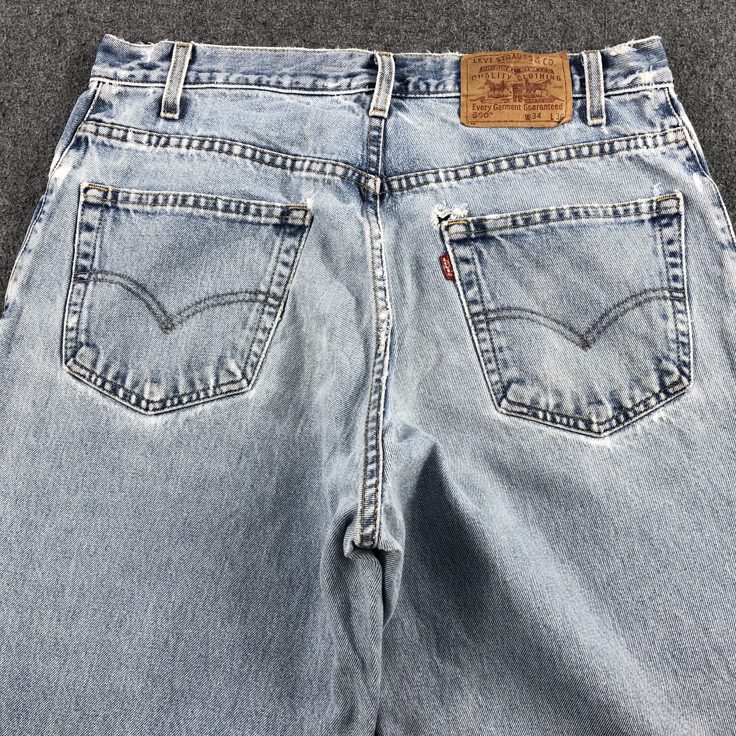 Levi's Vintage 90s Light Wash Levis 560 Jeans-J1690 Size US 34 / EU 50 - 4 Thumbnail