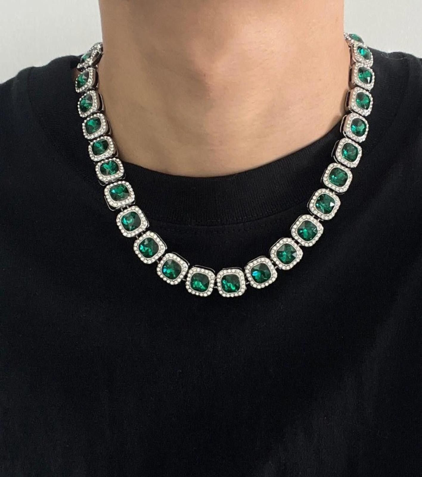 Jewelry Rhinestone Tennis Icy Chain Necklace Size ONE SIZE - 1 Thumbnail