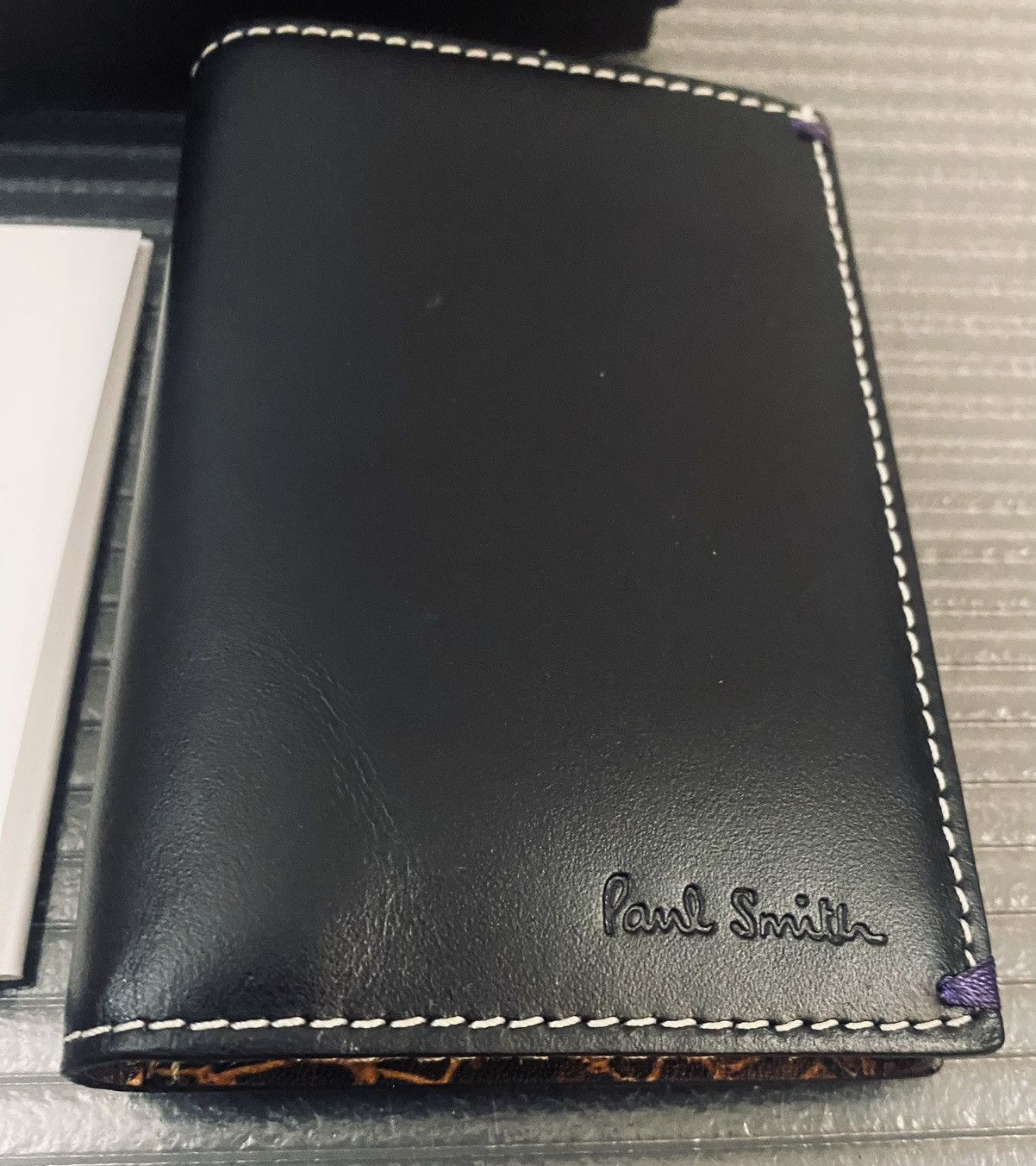 Paul Smith Paul Smith 🇮🇹 Nero leather Leitz camera collage cc wallet NEW Size ONE SIZE - 5 Thumbnail