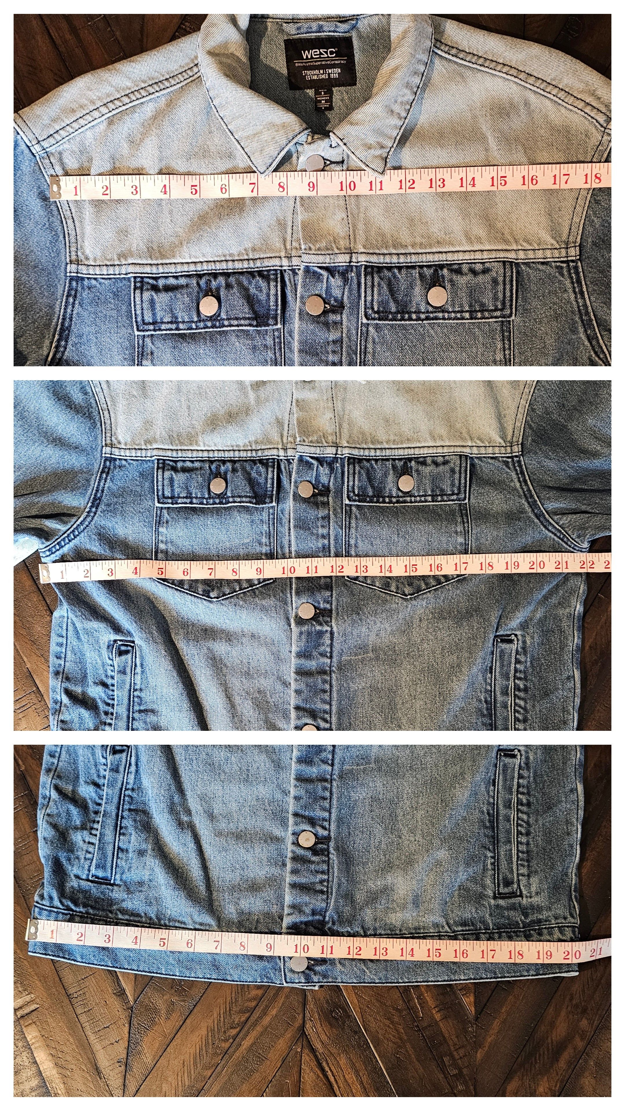 WeSC WeSC Denim Jacket Indigo Block Size S UNISEX EUC Streetwear Size US S / EU 44-46 / 1 - 10 Thumbnail