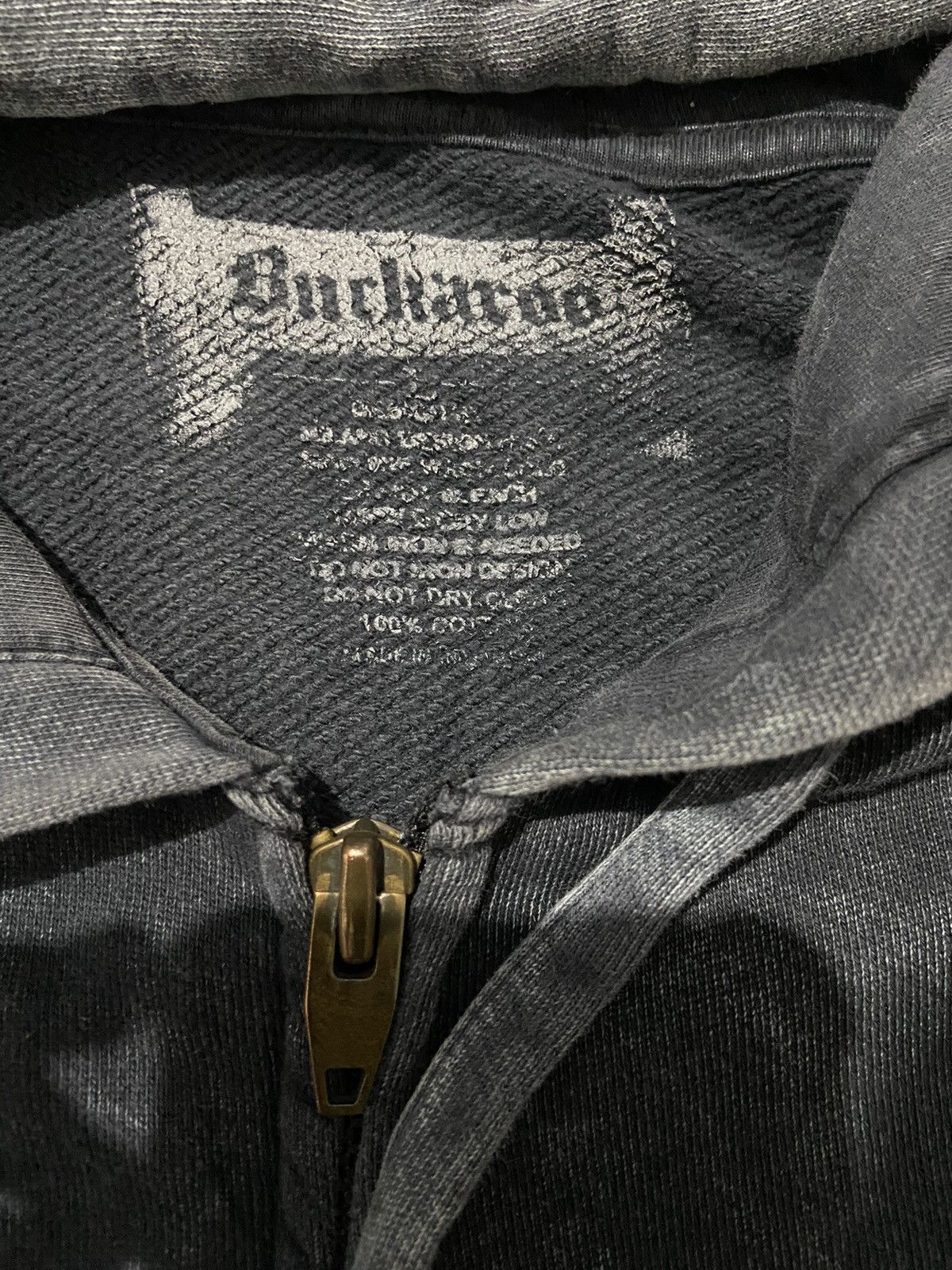 Yasuyuki Ishii Buckaroo skeleton washed hoodie ifsixwasnine styled Size US L / EU 52-54 / 3 - 9 Thumbnail