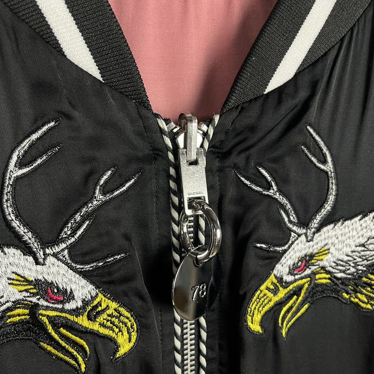 Diesel Diesel rare japanese dragon style double-sided bomber jacket Size XS / US 0-2 / IT 36-38 - 4 Thumbnail