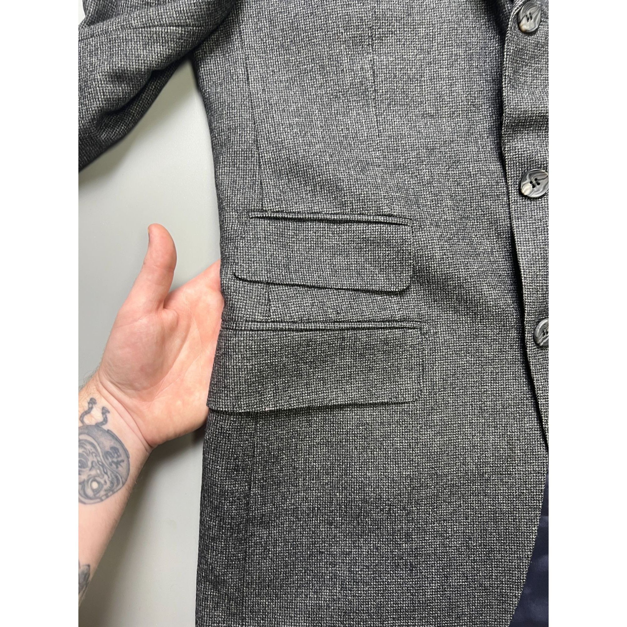 Suitsupply Suit & Supply Blazer And Gilet Wool Suit (Y1031) Size 48R - 4 Thumbnail