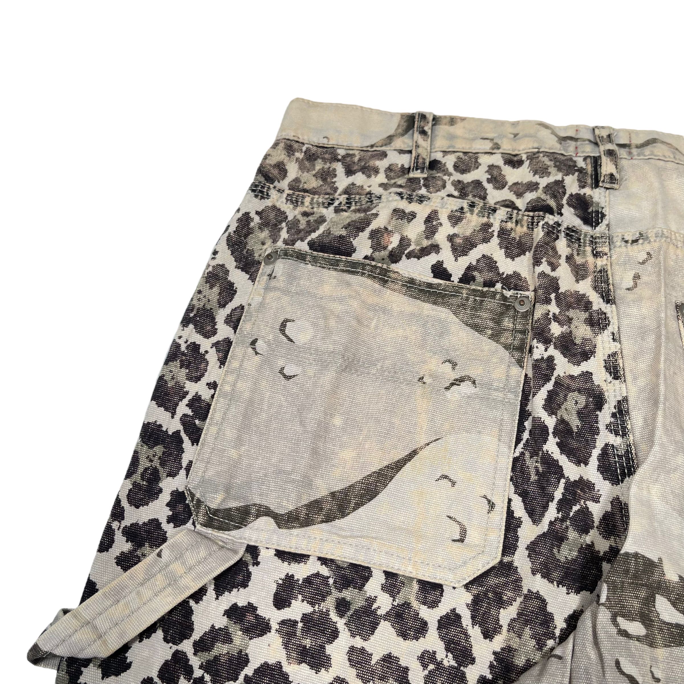 Japanese Brand Leopard Luxury Carpenter Overprint Streetwear Pants Size US 32 / EU 48 - 10 Thumbnail