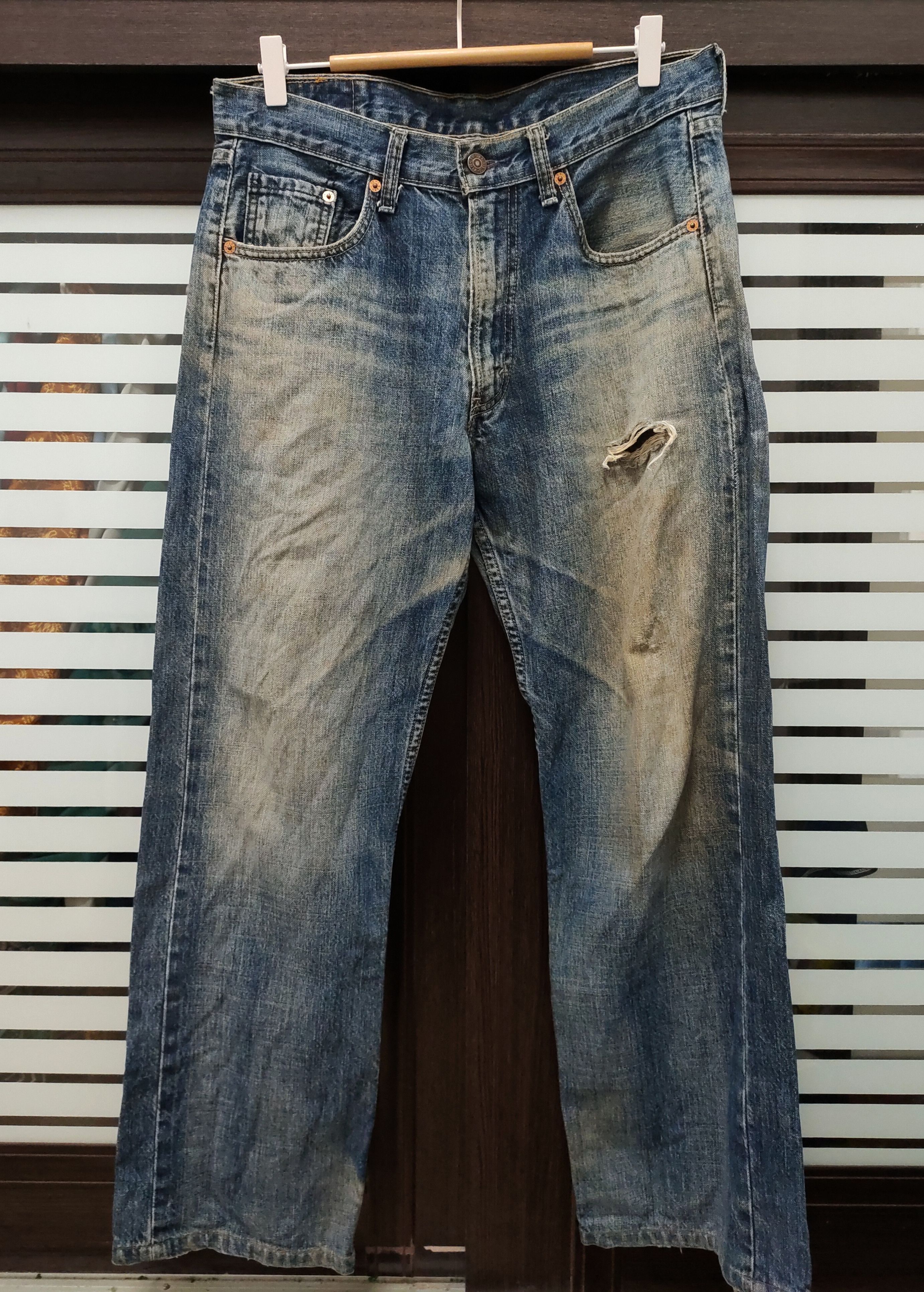 Levi's Vintage Clothing 💥 Flared Distressed Vintage Levi's 509 Jeans 💥 Size US 32 / EU 48 - 4 Thumbnail