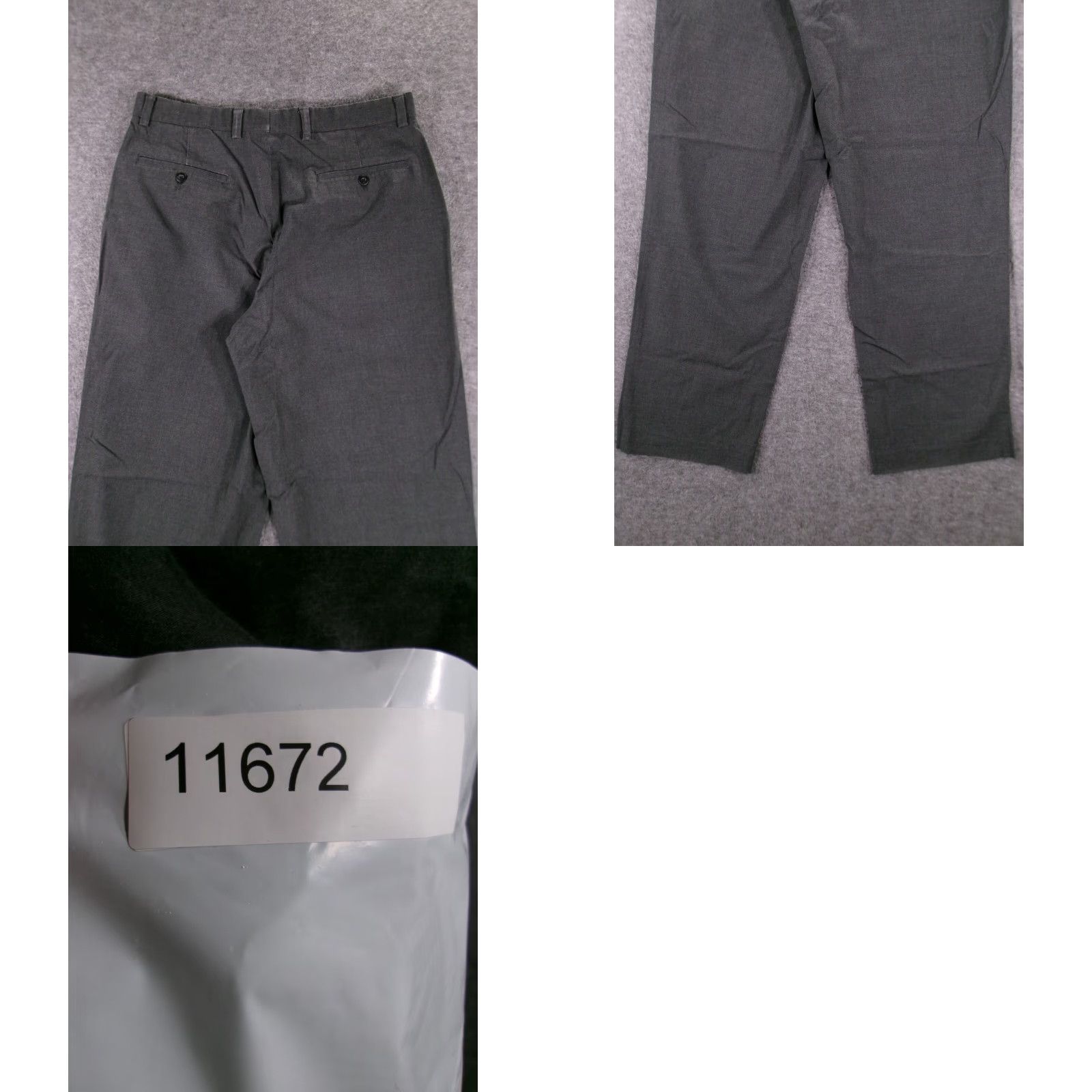 Apt. 9 Apt 9 Pants Mens 34X32 Black Flat Front Office Professional Straight Leg Size US 34 / EU 50 - 9 Thumbnail