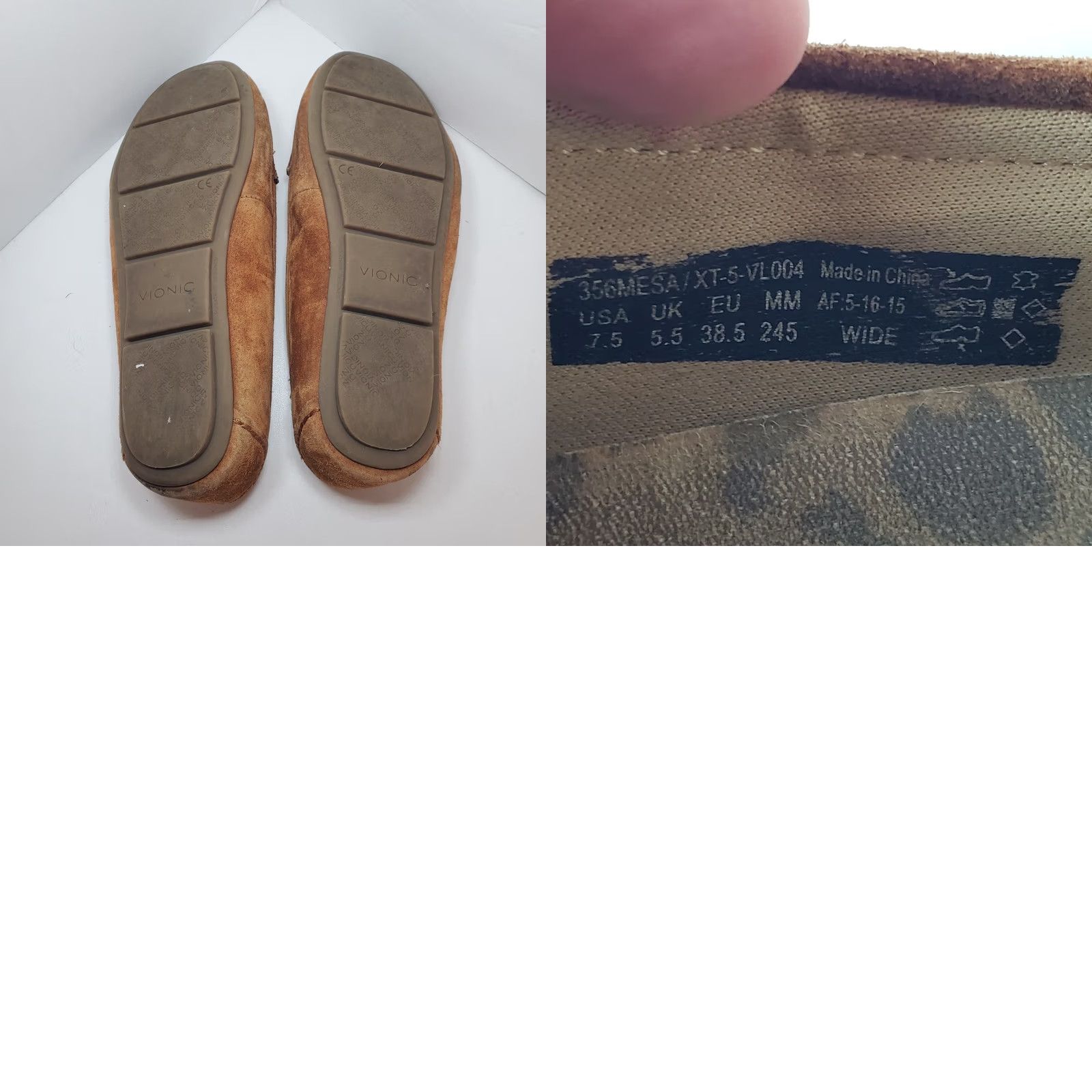 Vionic Vionic Loafer Womens Brown Mesa Cognac Suede Leather Mocassin Gold Chain Size US 8 / IT 38 - 8 Thumbnail