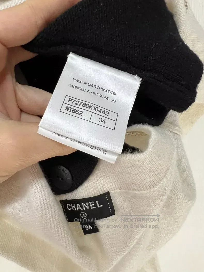 Chanel Chanel Black and white stitching cardigan coat Size XXS / US 00 / IT 34 - 5 Thumbnail