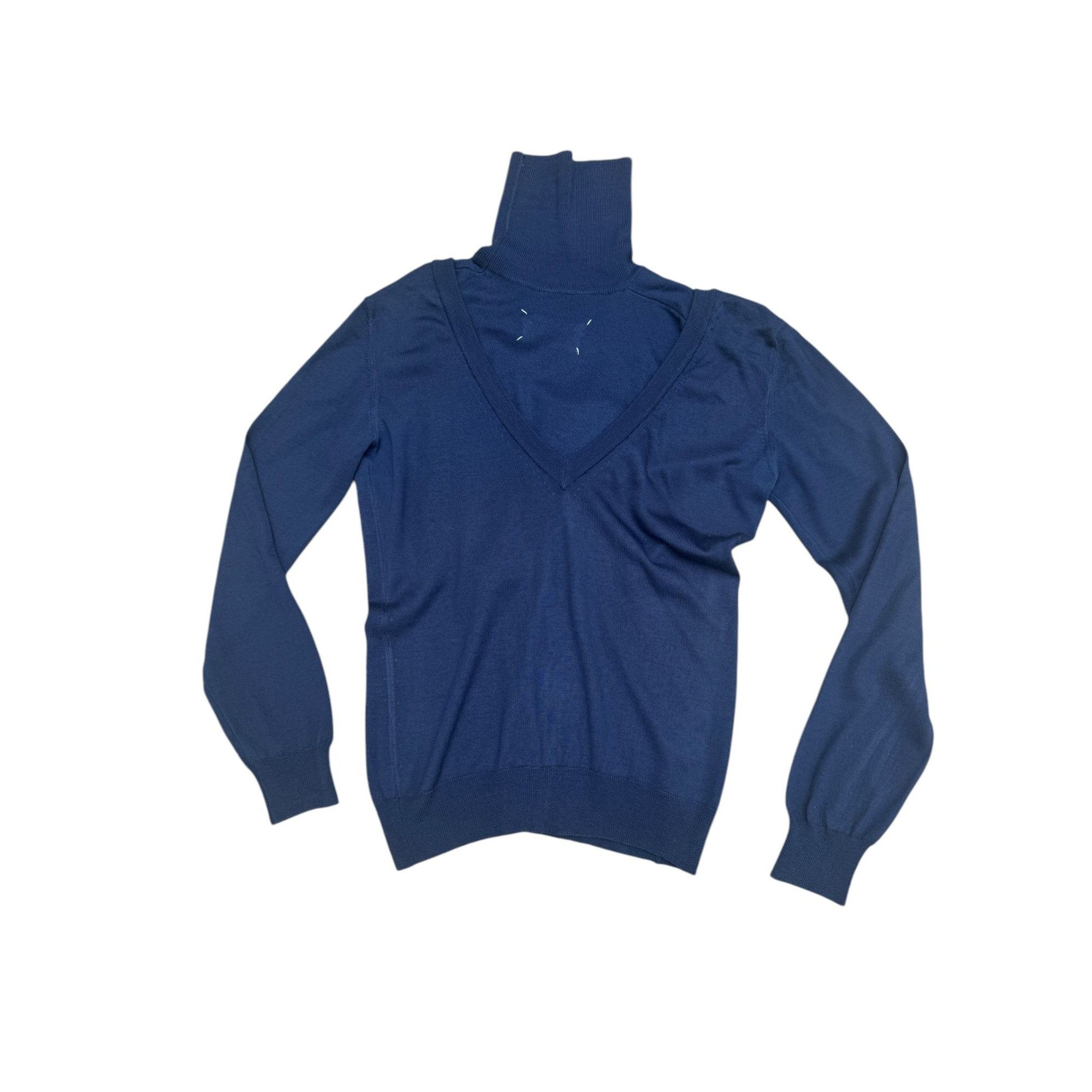Maison Margiela Miss Deanna Navy 2 in 1 Detachable Rollneck Size M / US 6-8 / IT 42-44 - 5 Thumbnail