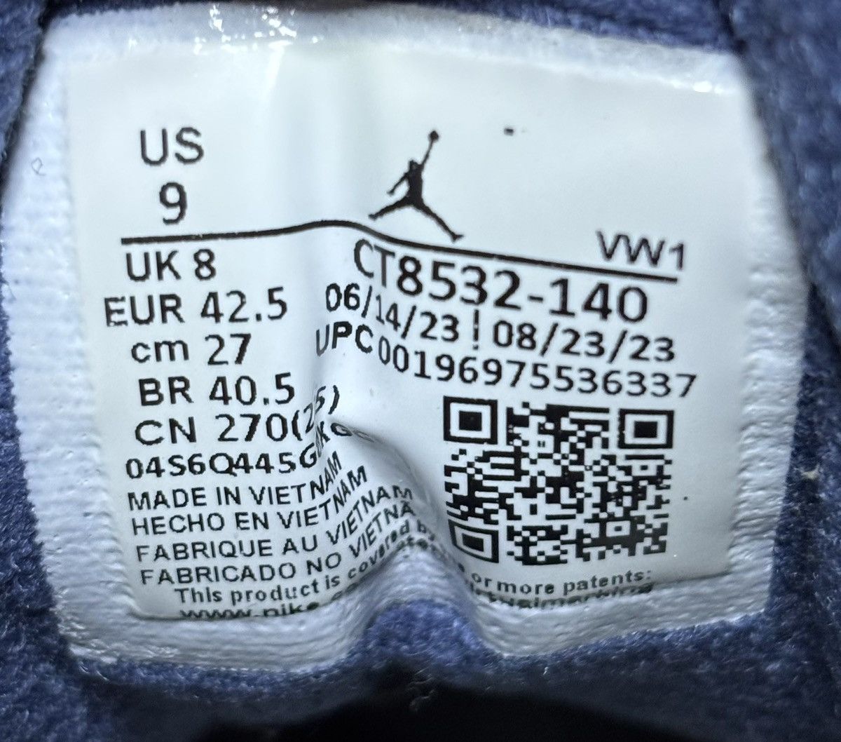 Jordan Brand Jordan 3 Retro Midnight Navy 2023 Size 9 Size US 9 / EU 42 - 6 Thumbnail