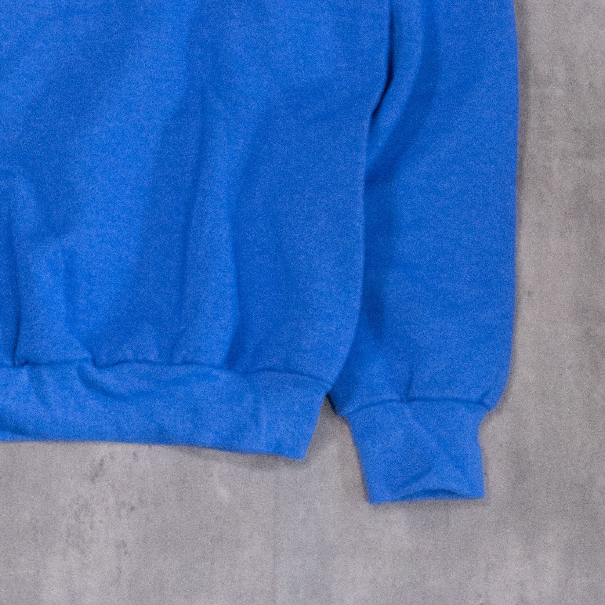 Fruit Of The Loom × Vintage Vintage 1990’s Dad’s Goal’s Raglan Blue Crewneck Sweater Size US L / EU 52-54 / 3 - 9 Thumbnail