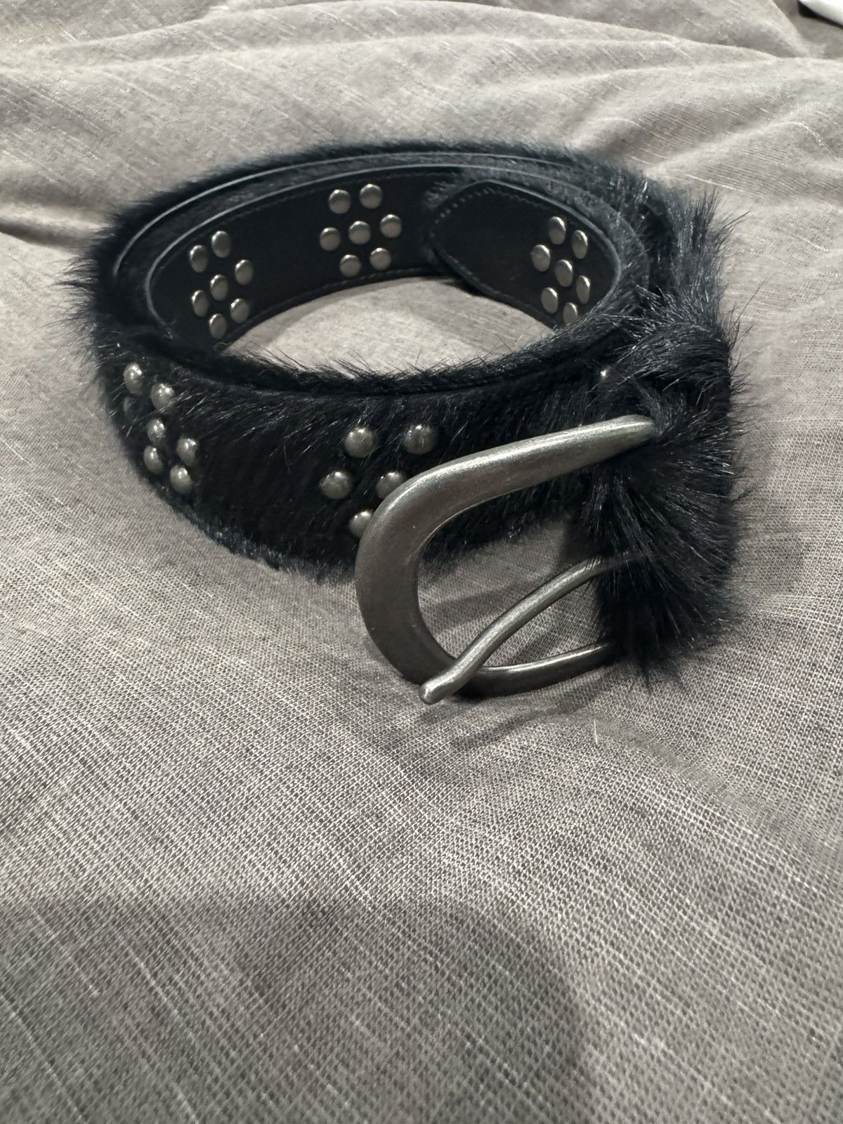 Basketcase Gallery Mohair Studded Belt