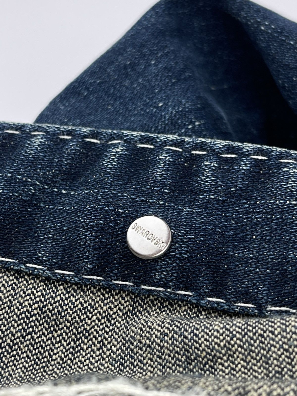 Swarovski × True Religion × Vintage True Religion Swarovski Denim Jacket Y2k Size M / US 6-8 / IT 42-44 - 11 Thumbnail