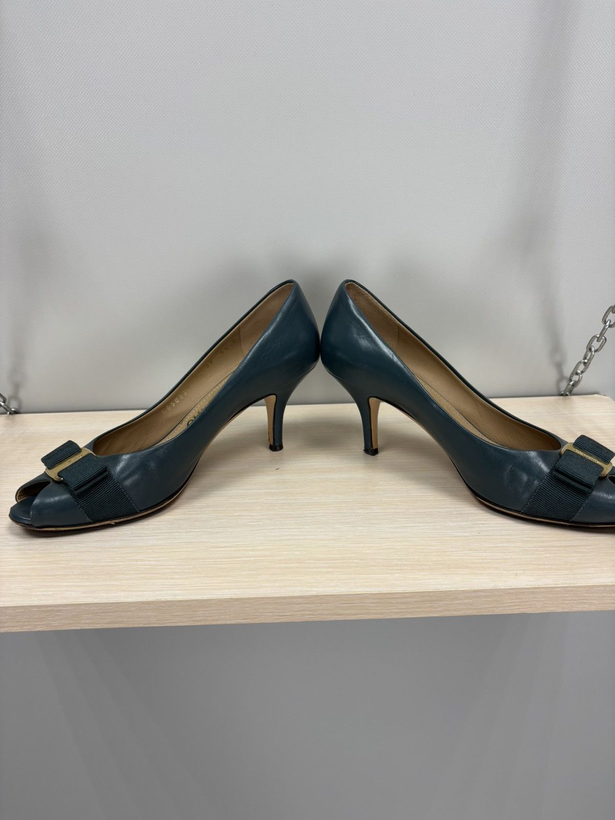 Salvatore Ferragamo Womens heels Salvatore Ferragamo Size 6 1/2 Color Blue Size US 6.5 / IT 36.5 - 10 Thumbnail