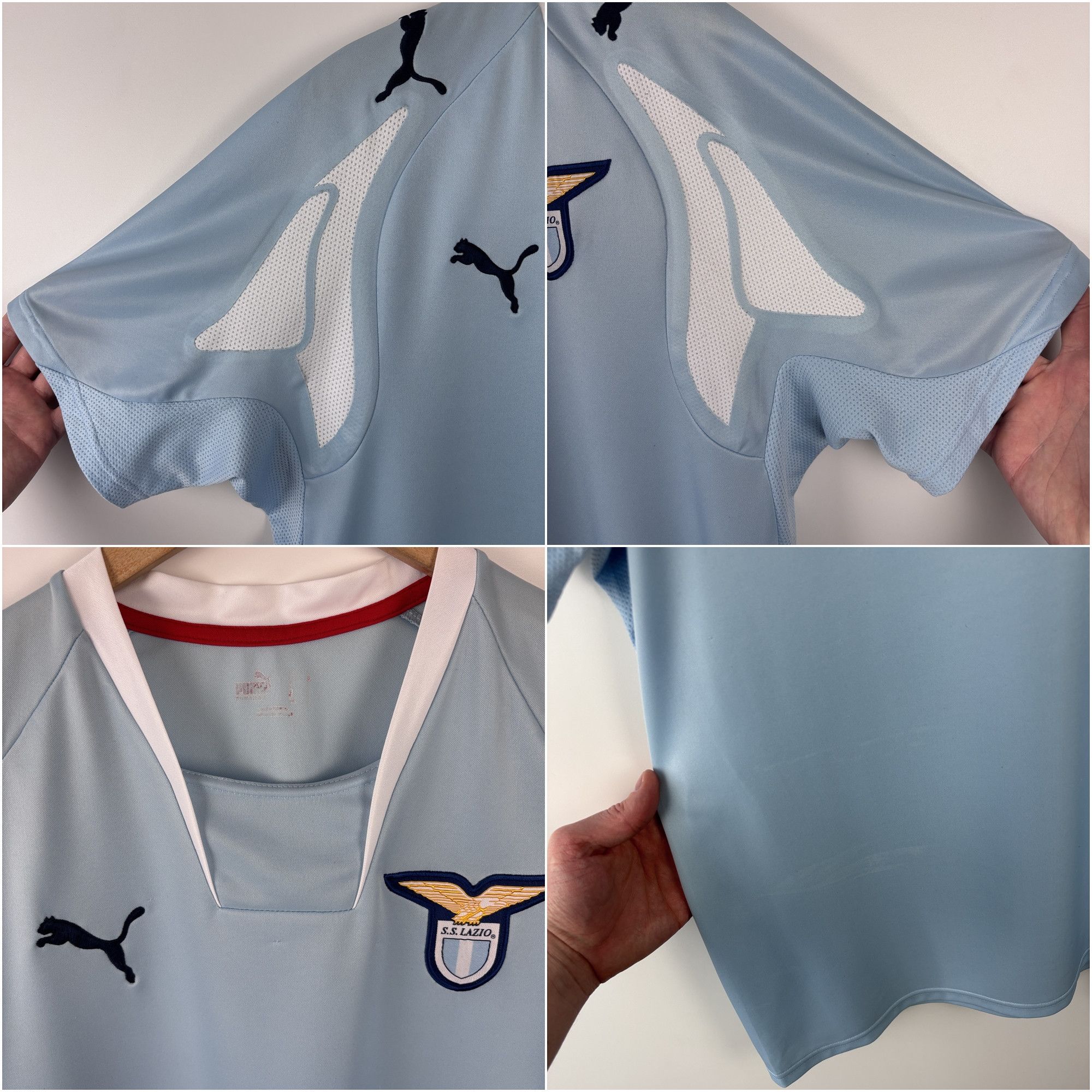 Puma Lazio 2007-08 Football Shirt Soccer Jersey Puma Mens Size ~L Size US L / EU 52-54 / 3 - 4 Thumbnail