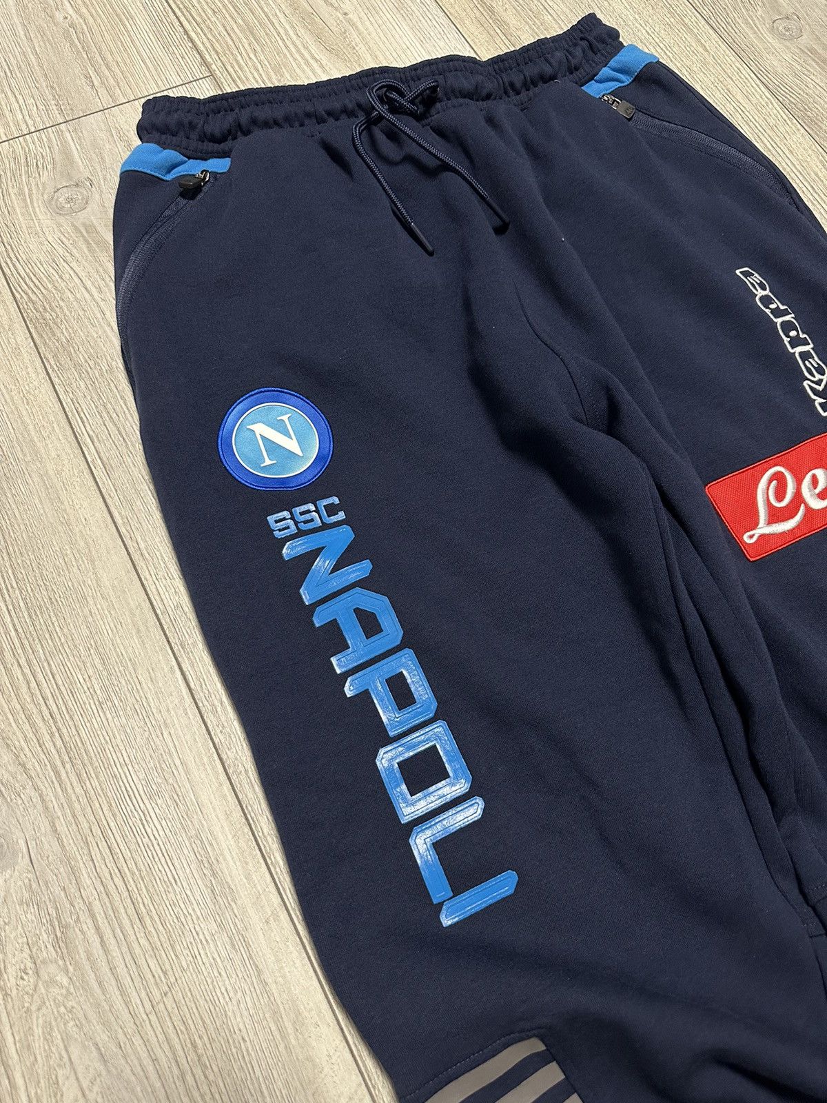 Kappa Kappa Napoli FC Track Pants Sweatpants Vintage Size US 36 / EU 52 - 3 Thumbnail