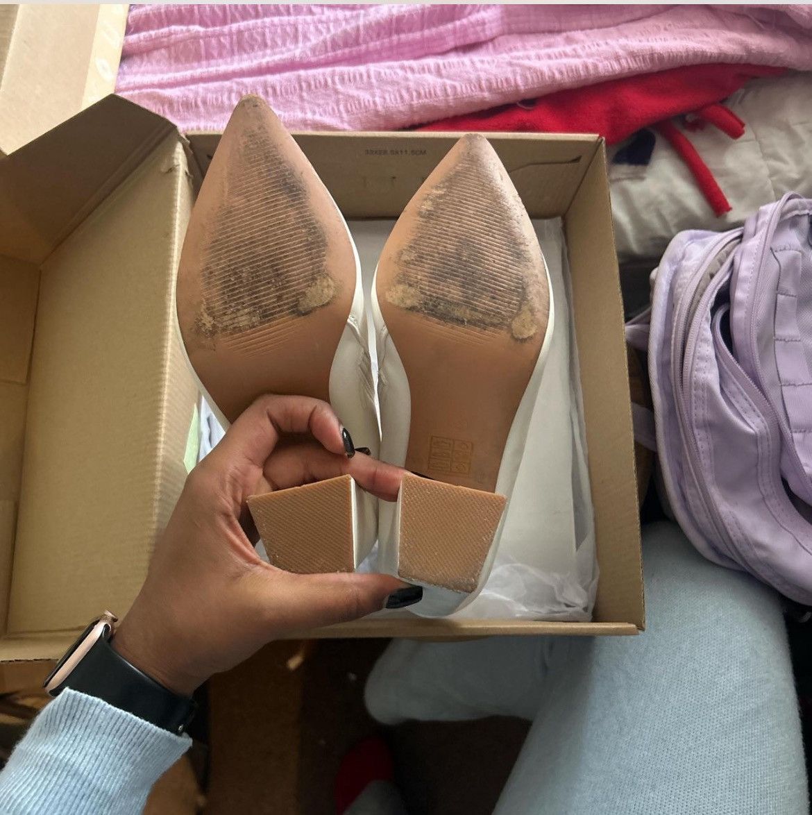 PrettyLittleThing White ankle boots with heel Size US 8 / IT 38 - 4 Thumbnail