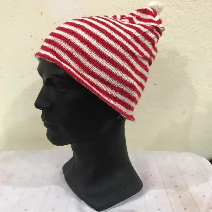 Japanese Brand Japanese Brand Stripe Design Beanie Hat Size ONE SIZE - 2 Thumbnail