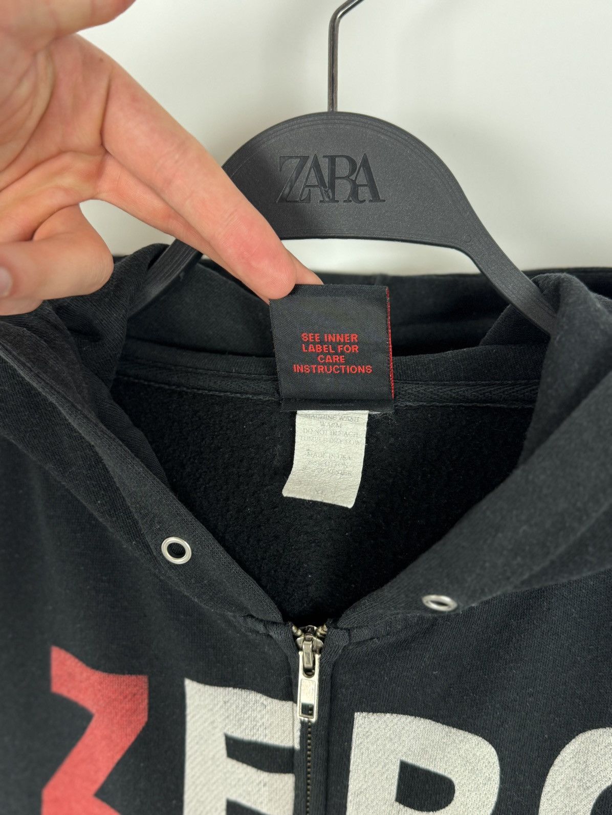 Vintage Y2K Vintage Zero Zip Hoodie Made in USA Size US XL / EU 56 / 4 - 7 Thumbnail