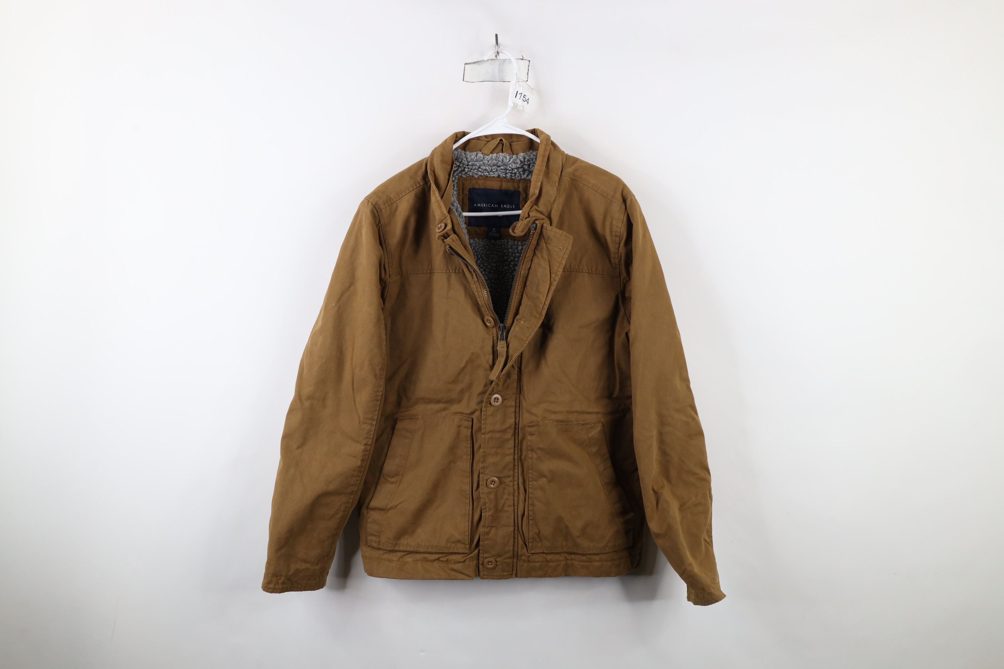 Vintage American Eagle Outfitters Lined Waxed Canvas Jacket