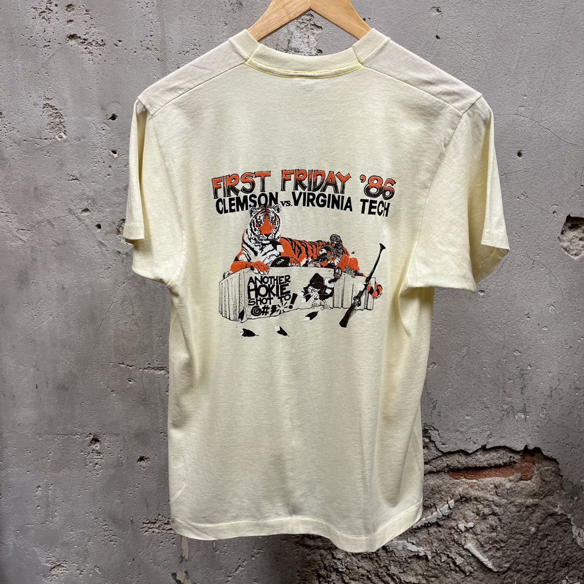 Vintage Vintage 1980s Clemson University Tigers 1986 First Friday Te Size US L / EU 52-54 / 3 - 1 Thumbnail