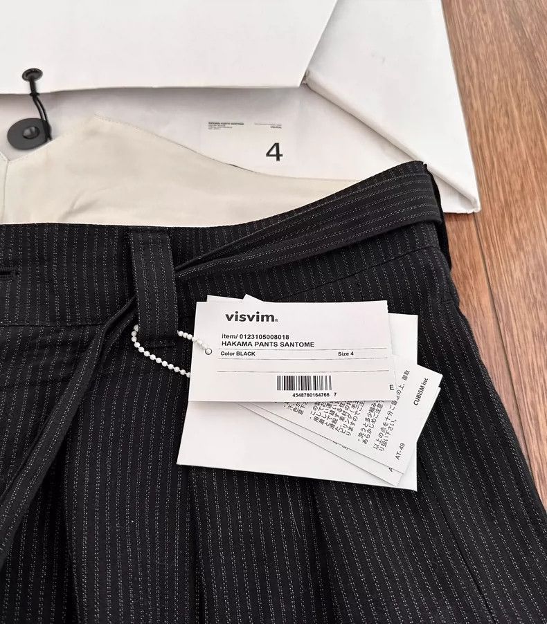 Visvim VISVIM Hakama Pants in Black with Stripes-2506 Size US 26 / EU 42 - 3 Thumbnail