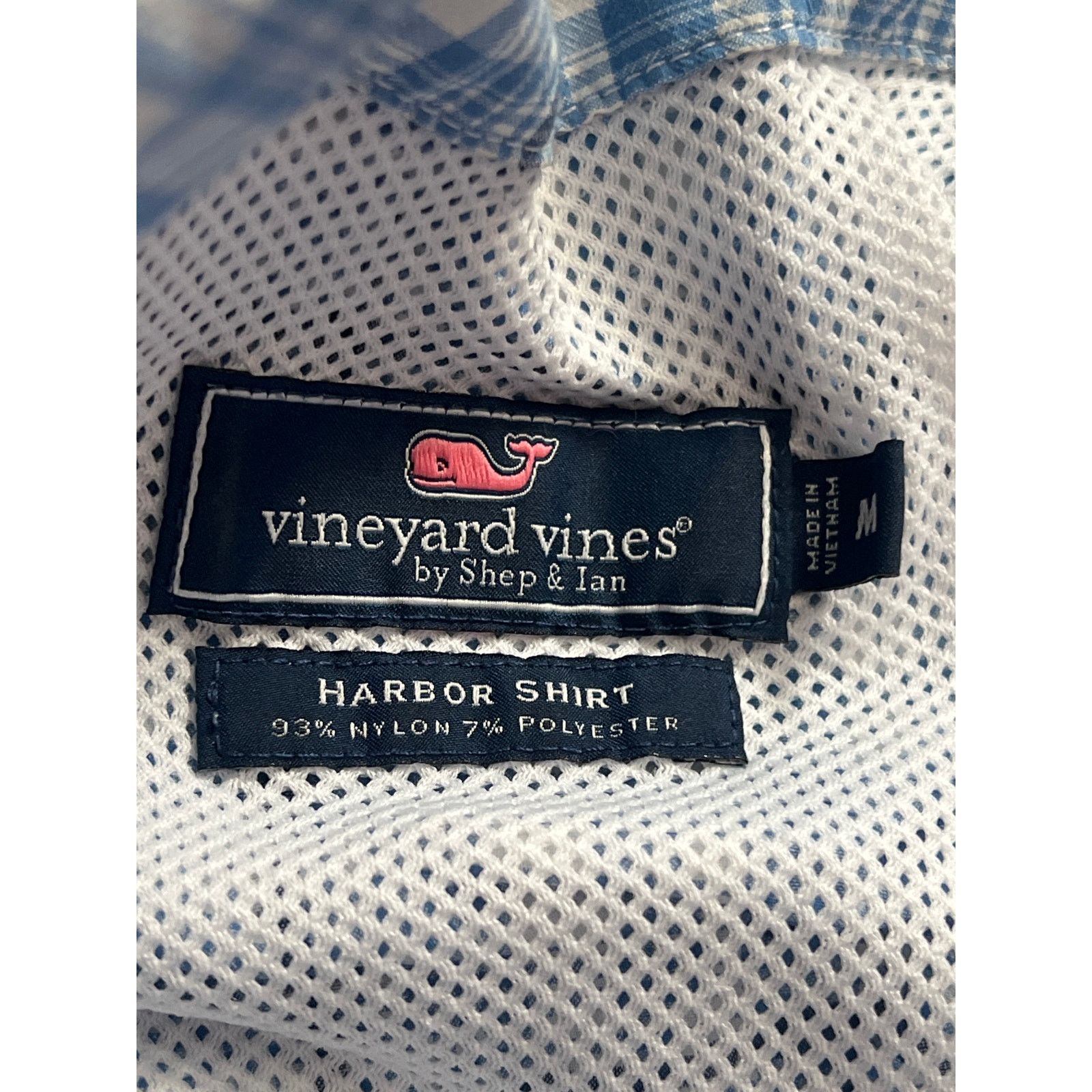 Vineyard Vines Vineyard Vines Harbor Shirt Blue White Plaid SS Button Up Size US M / EU 48-50 / 2 - 6 Thumbnail