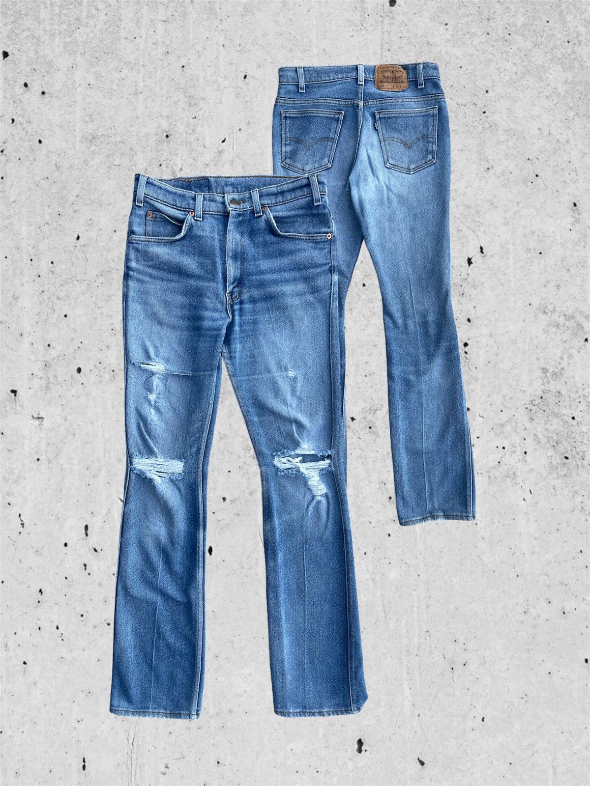 🔥 Levi's 517 Bot Cut Distressed Denim W31🔥
