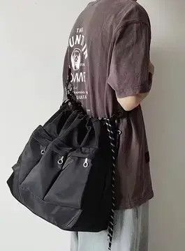 Japanese Brand Fashion hip hop large bucket bag shoulder bag Size ONE SIZE - 4 Thumbnail