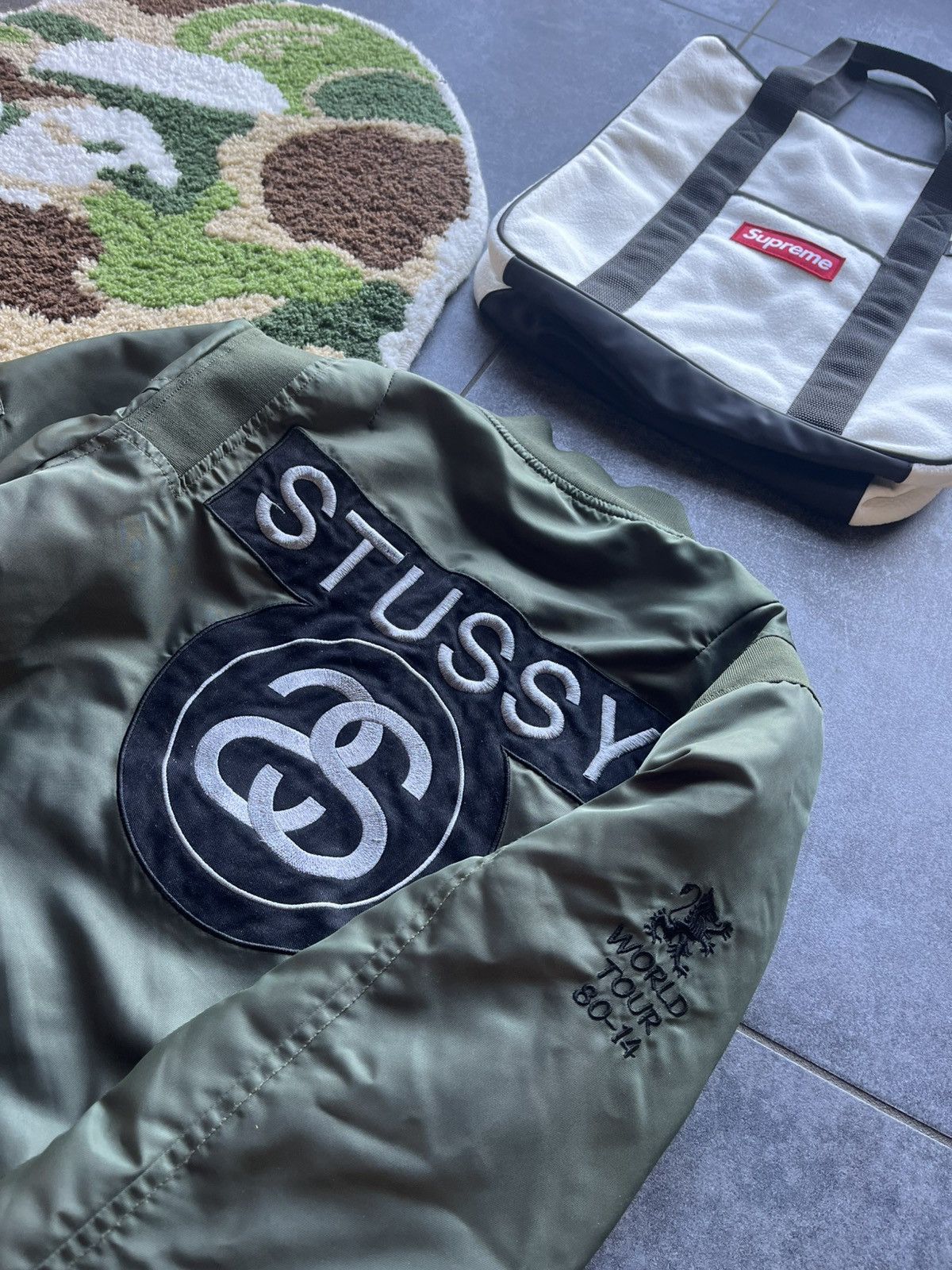 Stussy Zip Stussy Varsity Brown Size S Size US S / EU 44-46 / 1 - 2 Thumbnail