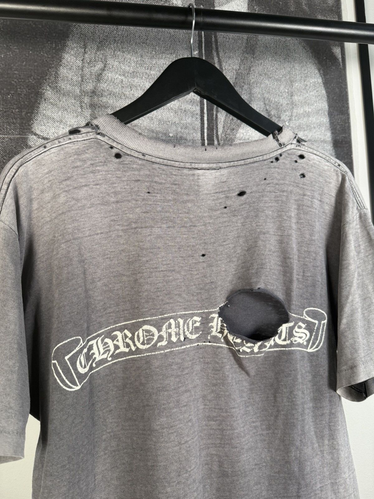 Chrome Hearts ULTIMATE VINTAGE CHROME⛓️90s THRASHED & SUNFADED LOGO POCKET Size US L / EU 52-54 / 3 - 4 Thumbnail