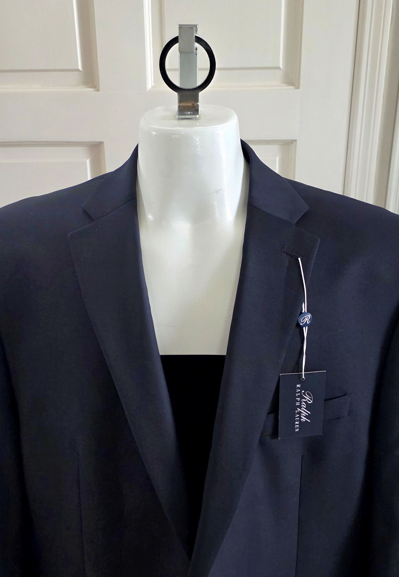 Ralph Lauren Ralph Lauren Men’s Sport Coat Blazer NAVY GOLD BUTTONS Wool Size 48L - 2 Thumbnail