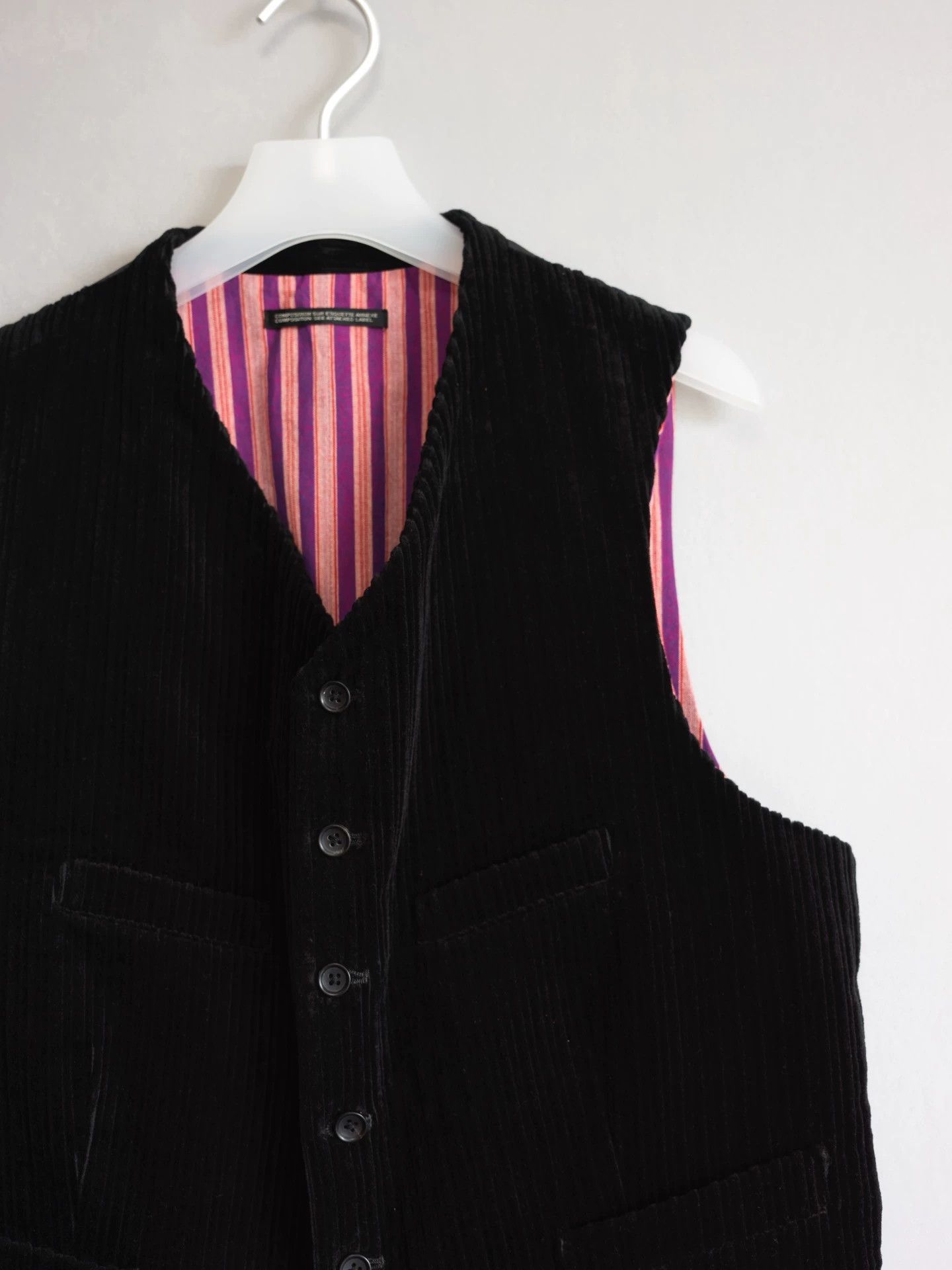 Yohji Yamamoto Yohji Yamamoto 22AW Corduroy 4-Pocket Vest Size US XL / EU 56 / 4 - 4 Thumbnail