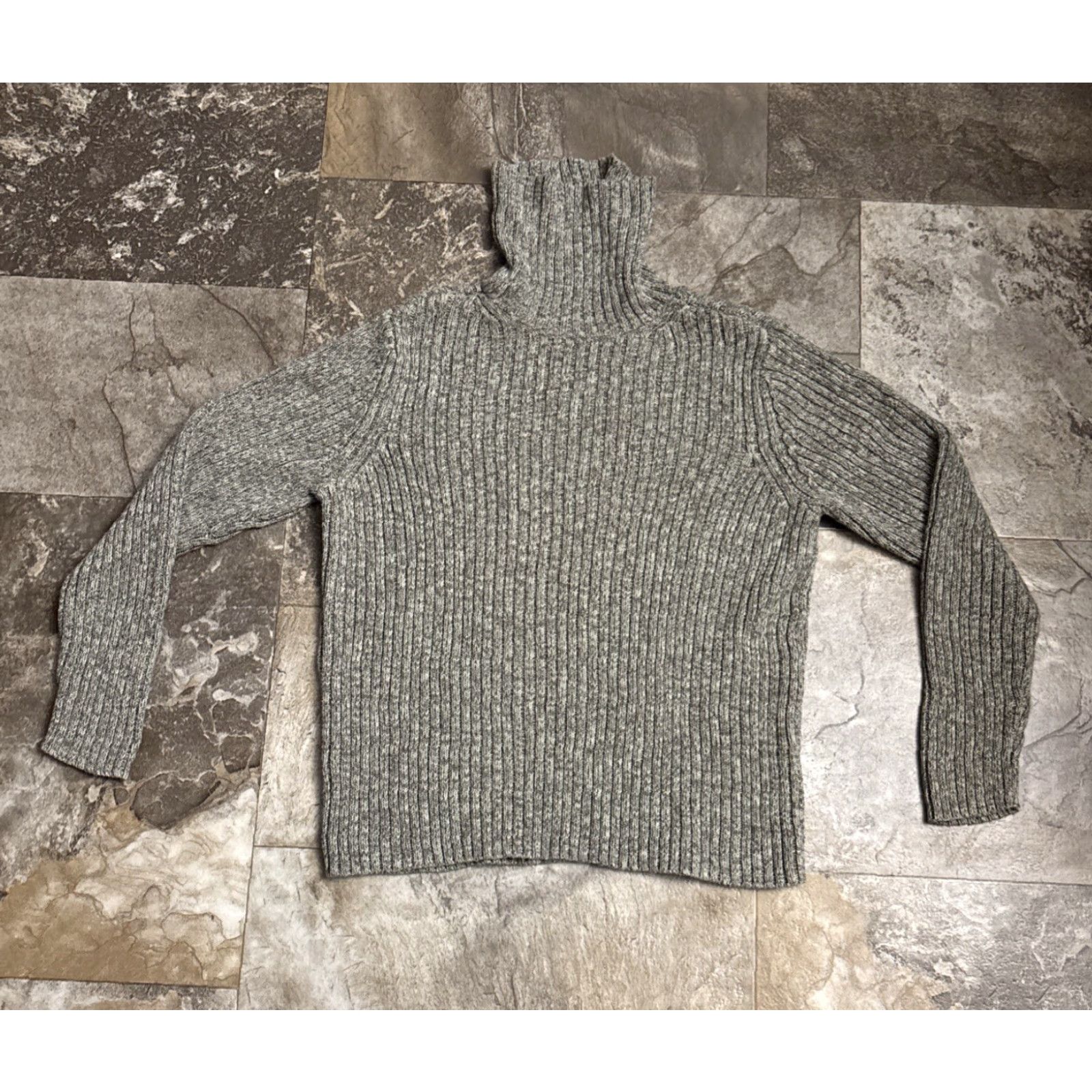Cherokee Cherokee Green Speckled Pullover Sweater Sz Large Long Sleeve Turtleneck 1930 Women Classic Knit Pullover Size L / US 10 / IT 46 - 2 Thumbnail
