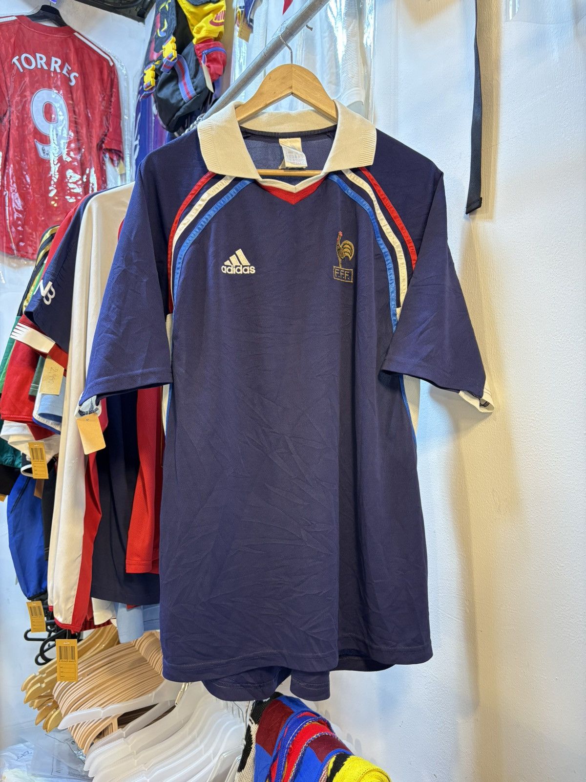 Adidas Vintage 1998-2000 France Football Team Training Kit Size US XL / EU 56 / 4 - 1 Thumbnail