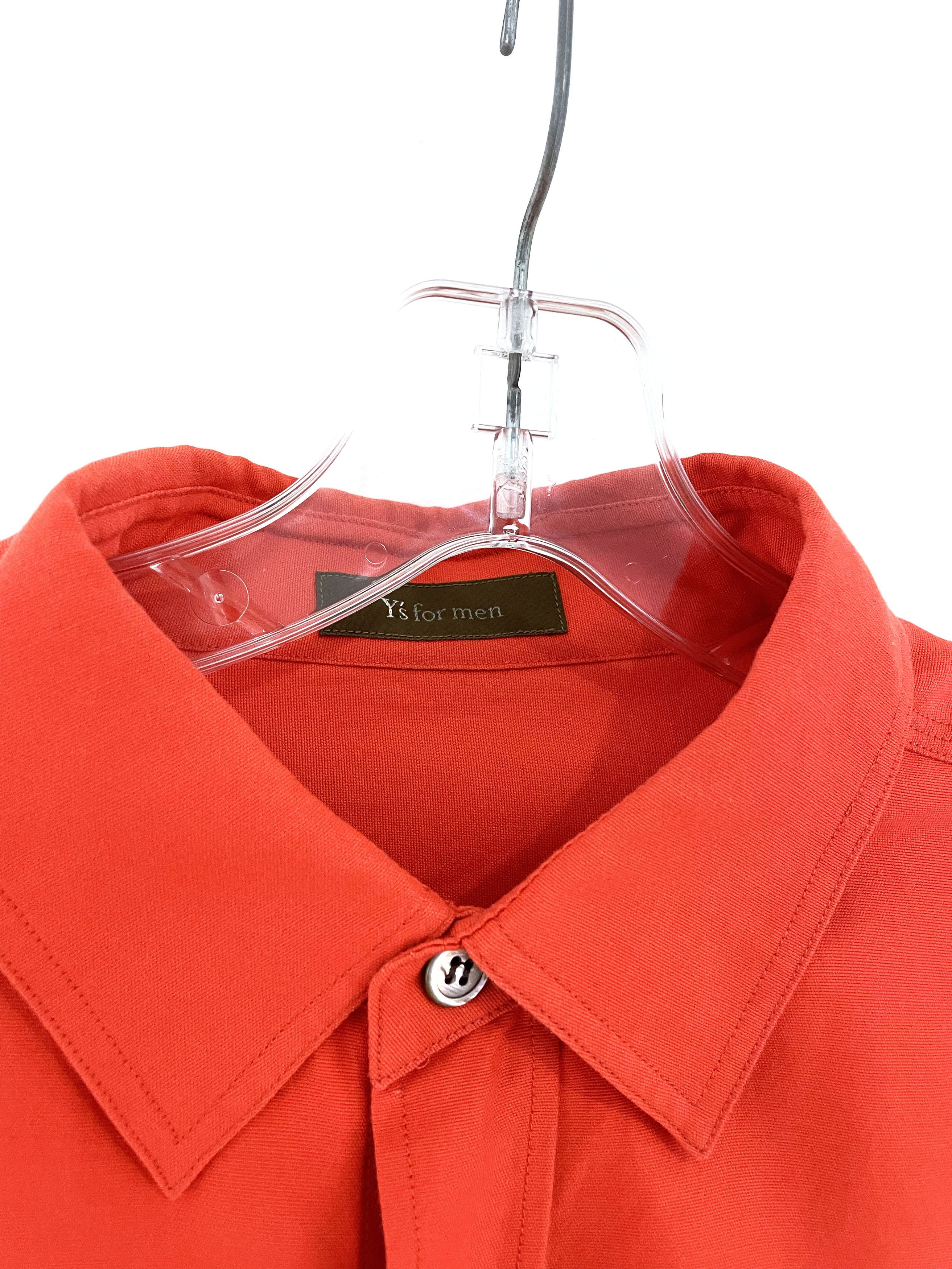 Yohji Yamamoto Highlighter Orange Cargo Shirt Size US L / EU 52-54 / 3 - 3 Thumbnail