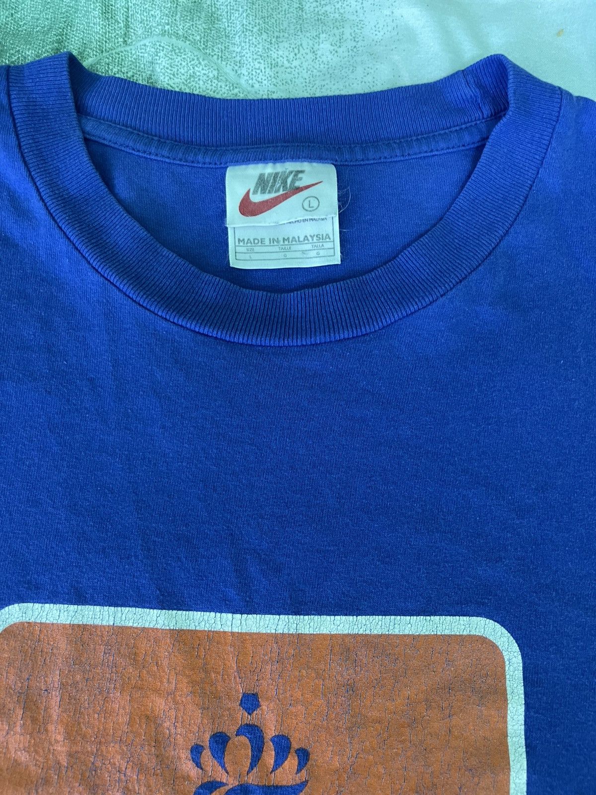 Nike Vintage 90's Nike KNVB Netherlands Just Do It T-Shirt Size US L / EU 52-54 / 3 - 9 Thumbnail