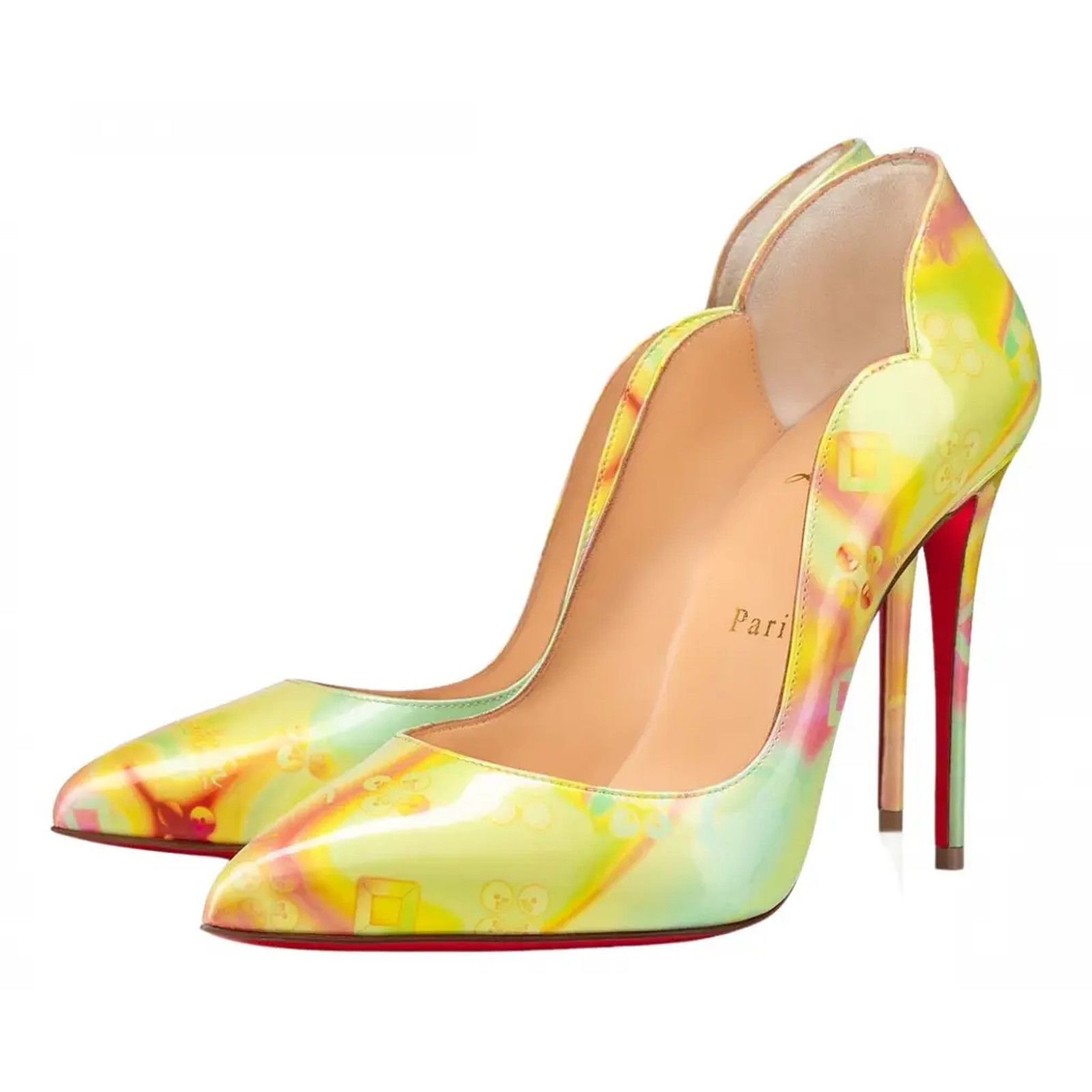 Christian Louboutin Hot Chick 100 Patent Loubi In California Heel Pump 38.5 Size US 8.5 / IT 38.5 - 1 Thumbnail