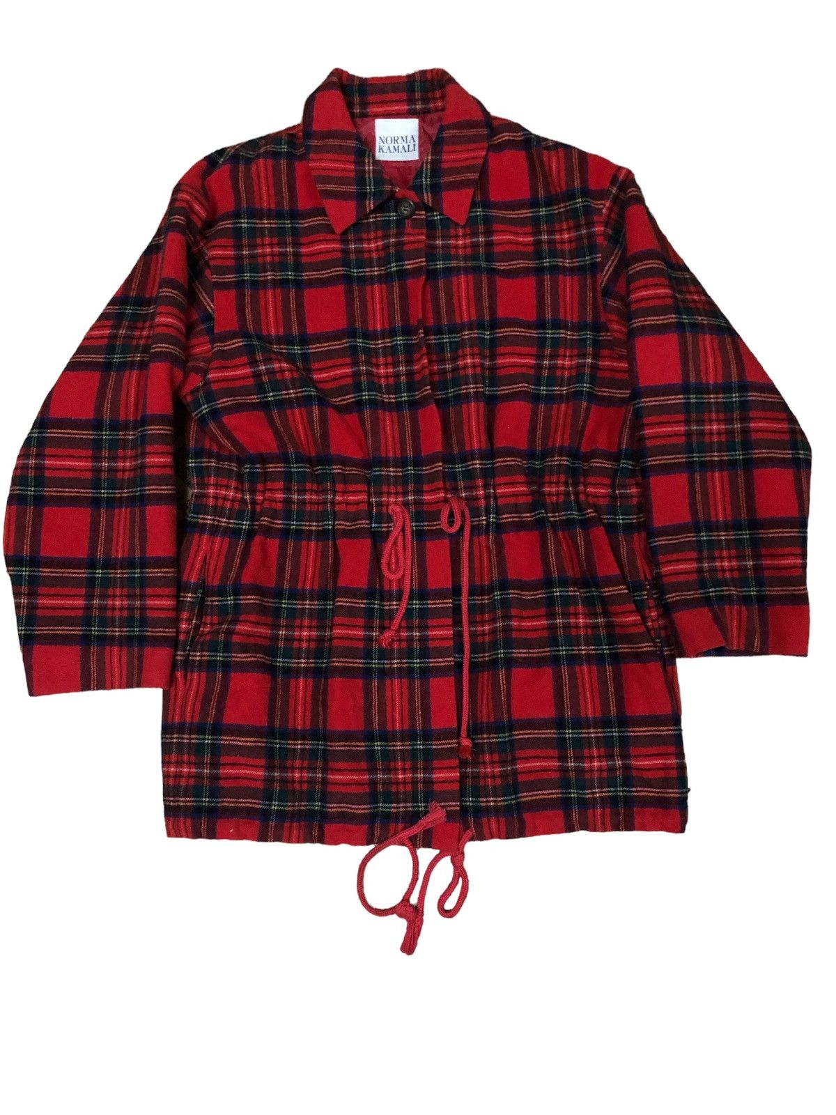 Norma Kamali × Vintage Vintage Norma Kamali Tartan Jacket Size M / US 6-8 / IT 42-44 - 1 Thumbnail
