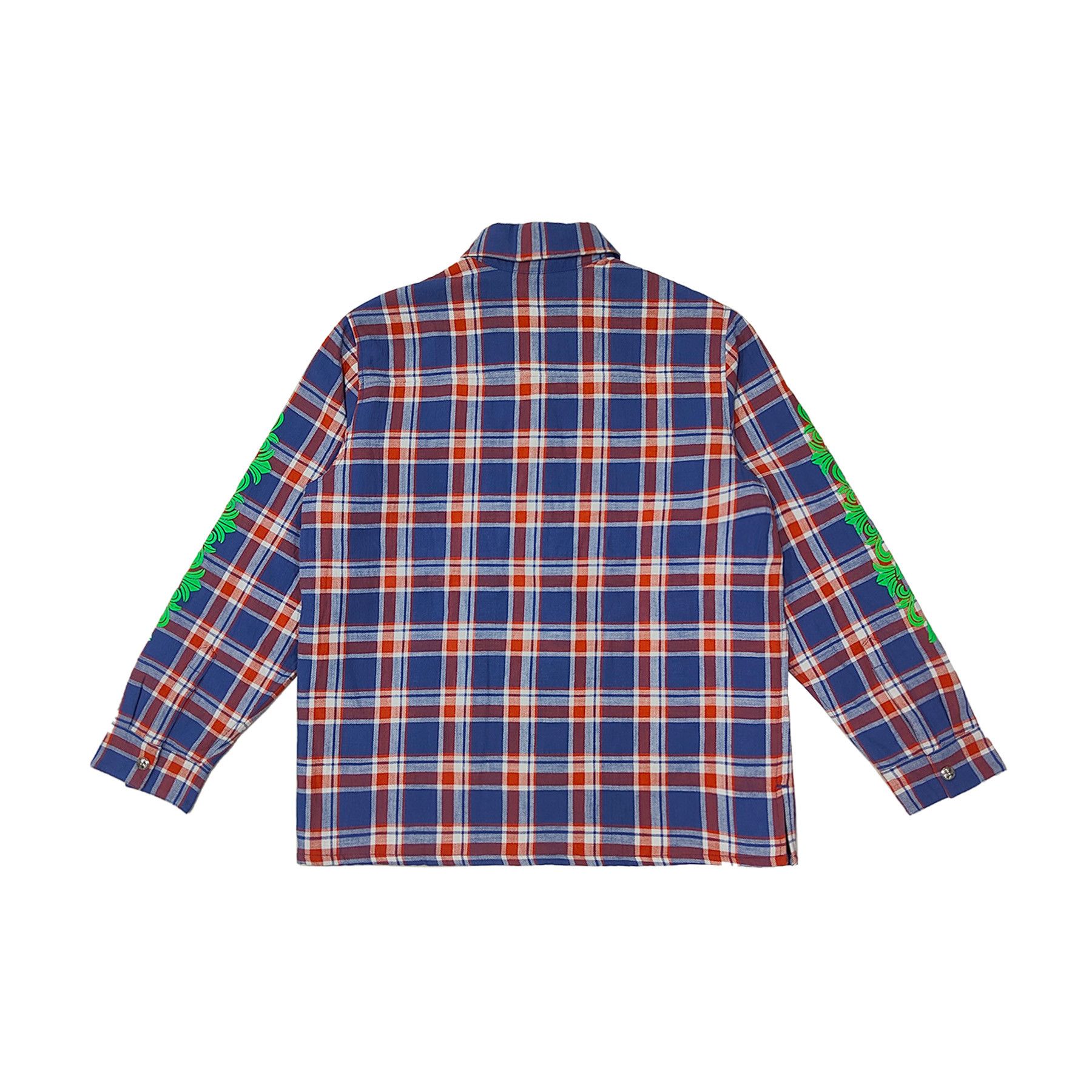 Chrome Hearts Chrome Hearts Red&Blue Plaid Flannel Shirt Jacket Size US L / EU 52-54 / 3 - 2 Thumbnail