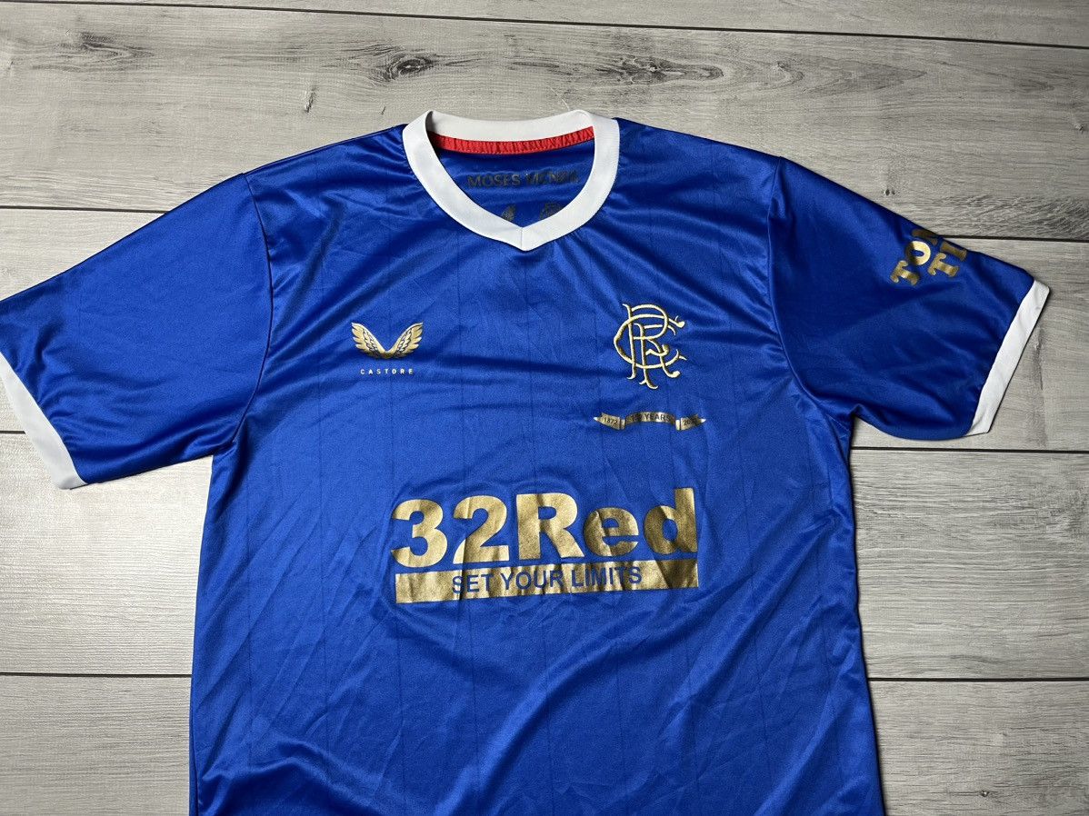 Castore GLASGOW RANGERS 2021/2022 HOME FOOTBALL SOCCER JERSEY CASTOR Size US XL / EU 56 / 4 - 3 Thumbnail