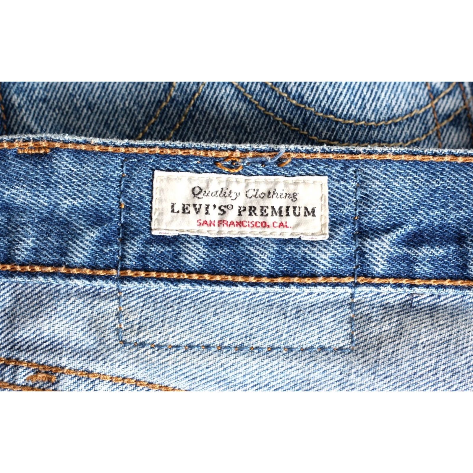 Levi's VINTAGE LEVI’S 501 PREMIUM Big E Original Cropped Jeans Women W24 L26 DZ6439 Size 42" / US 20 - 6 Thumbnail