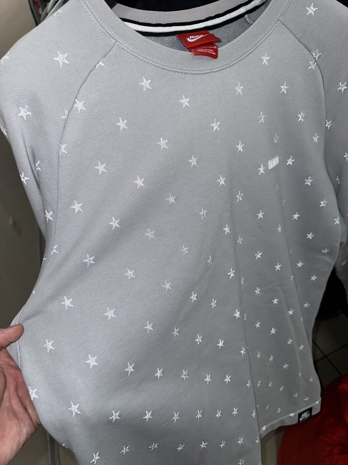 Nike × Vintage Vintage Nike Air Force sweatshirt logo reflective stars rare Size US M / EU 48-50 / 2 - 4 Thumbnail