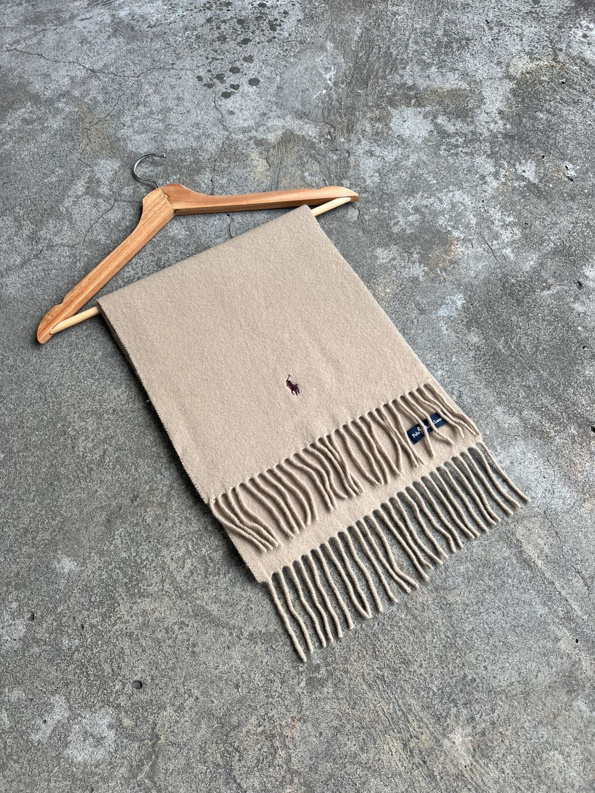 Polo Ralph Lauren × Ralph Lauren × Vintage Vintage Rare Polo Ralph Lauren Scarf cashmere wool usa Size ONE SIZE - 2 Thumbnail