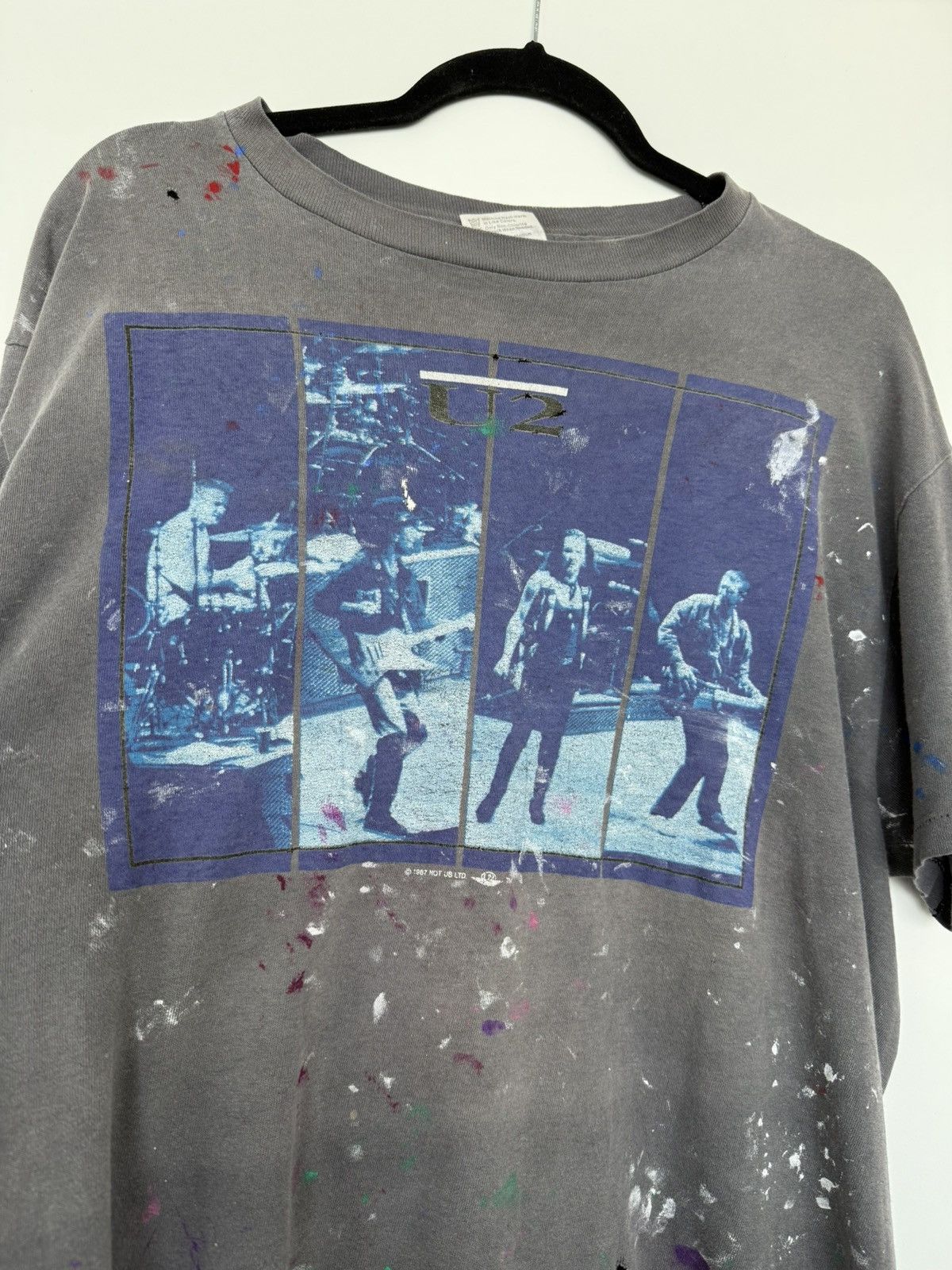 Vintage U2 1987 Size US XL / EU 56 / 4 - 4 Thumbnail