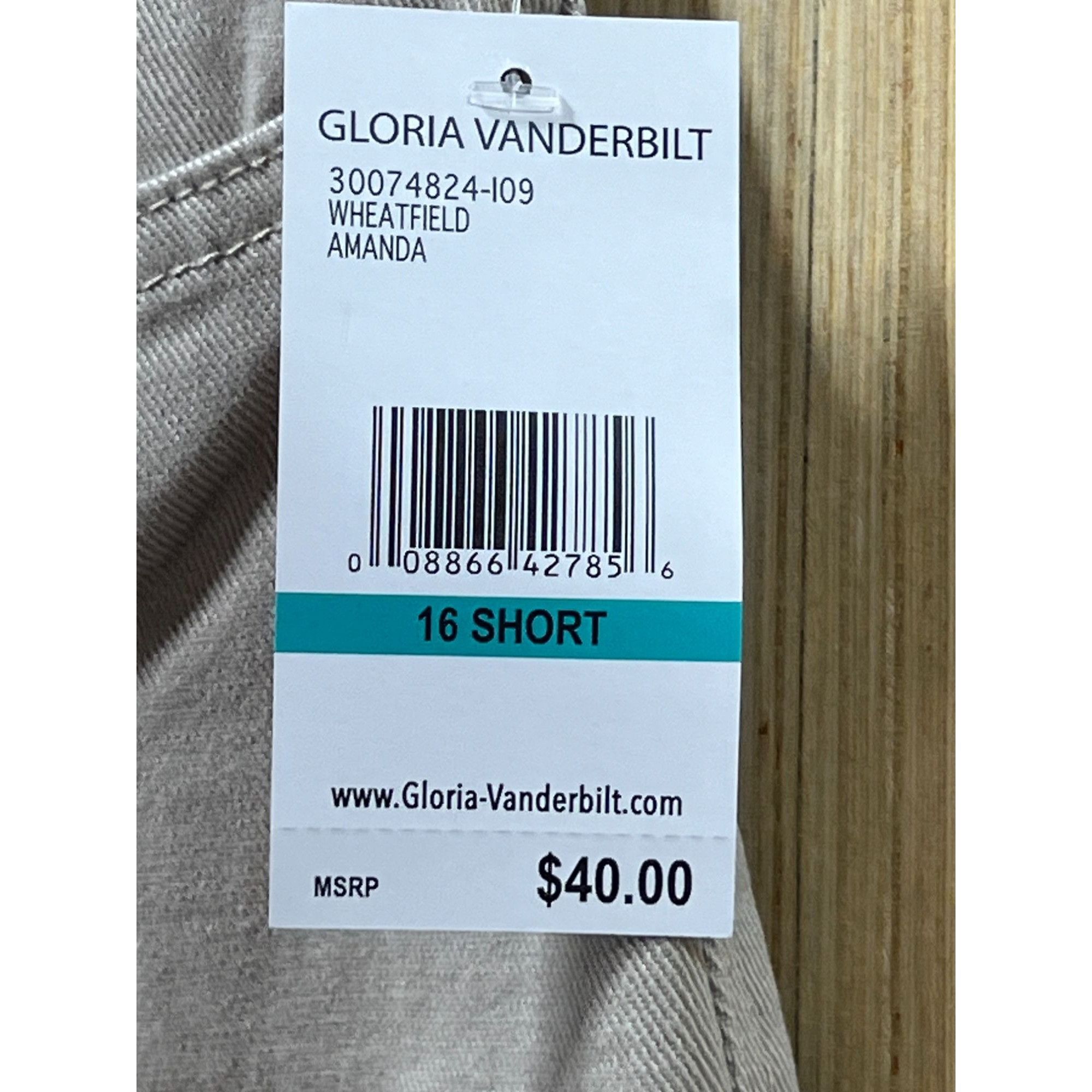 Gloria Vanderbilt Gloria Vanderbilt - Women's Classic High Waist Short Jean - Size 38" / US 16 / IT 52 - 9 Thumbnail